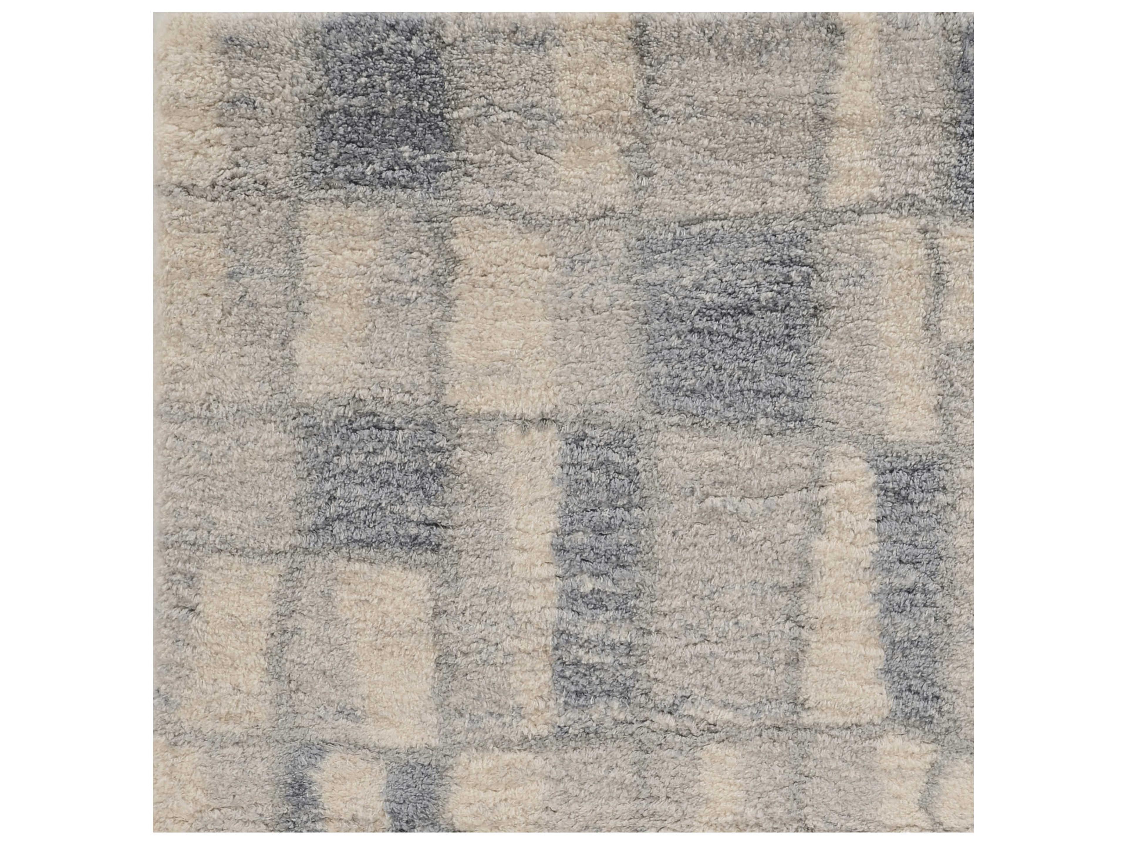 KAS Merino Shag Geometric Area Rug