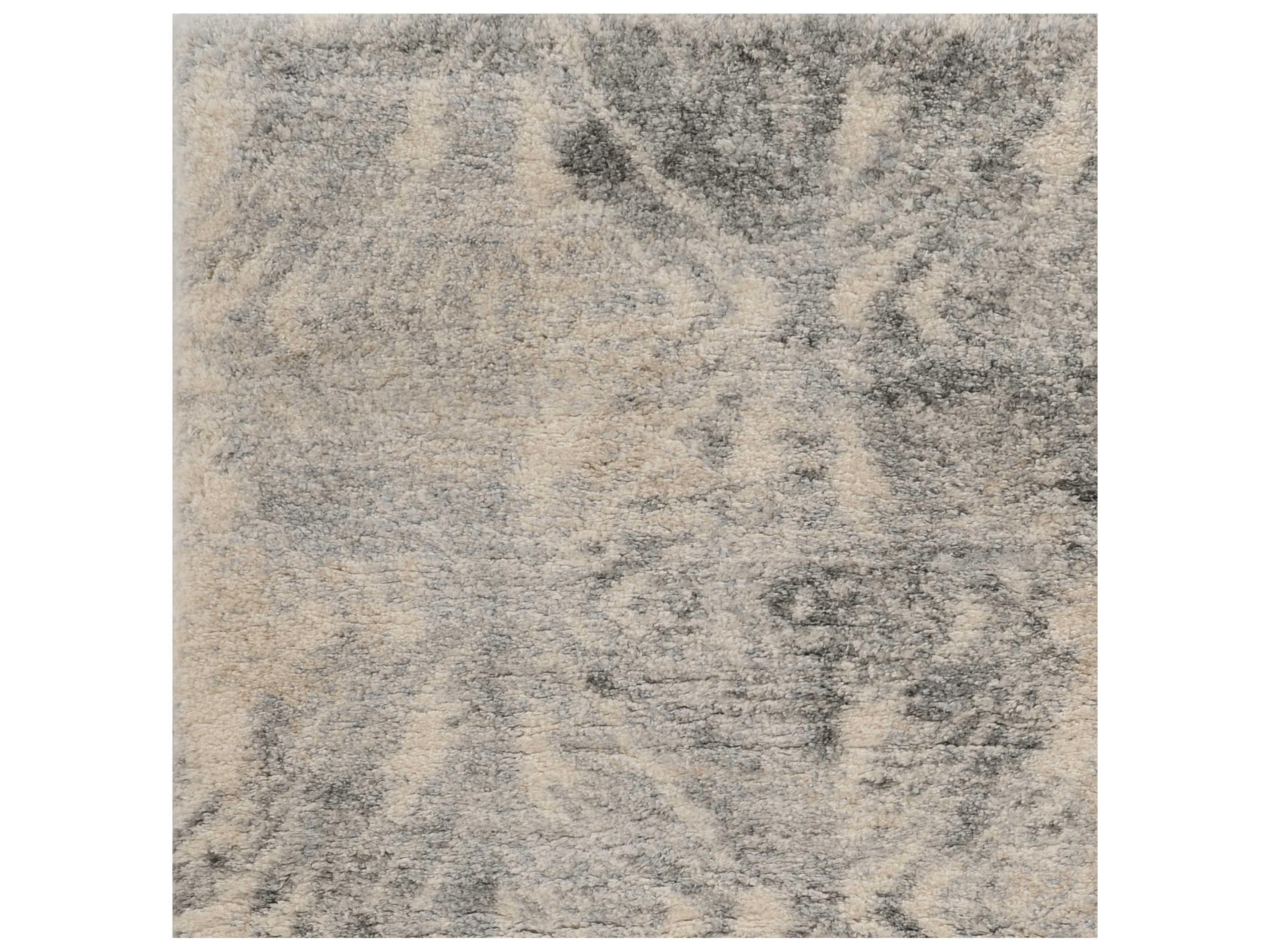 KAS Merino Shag Geometric Area Rug