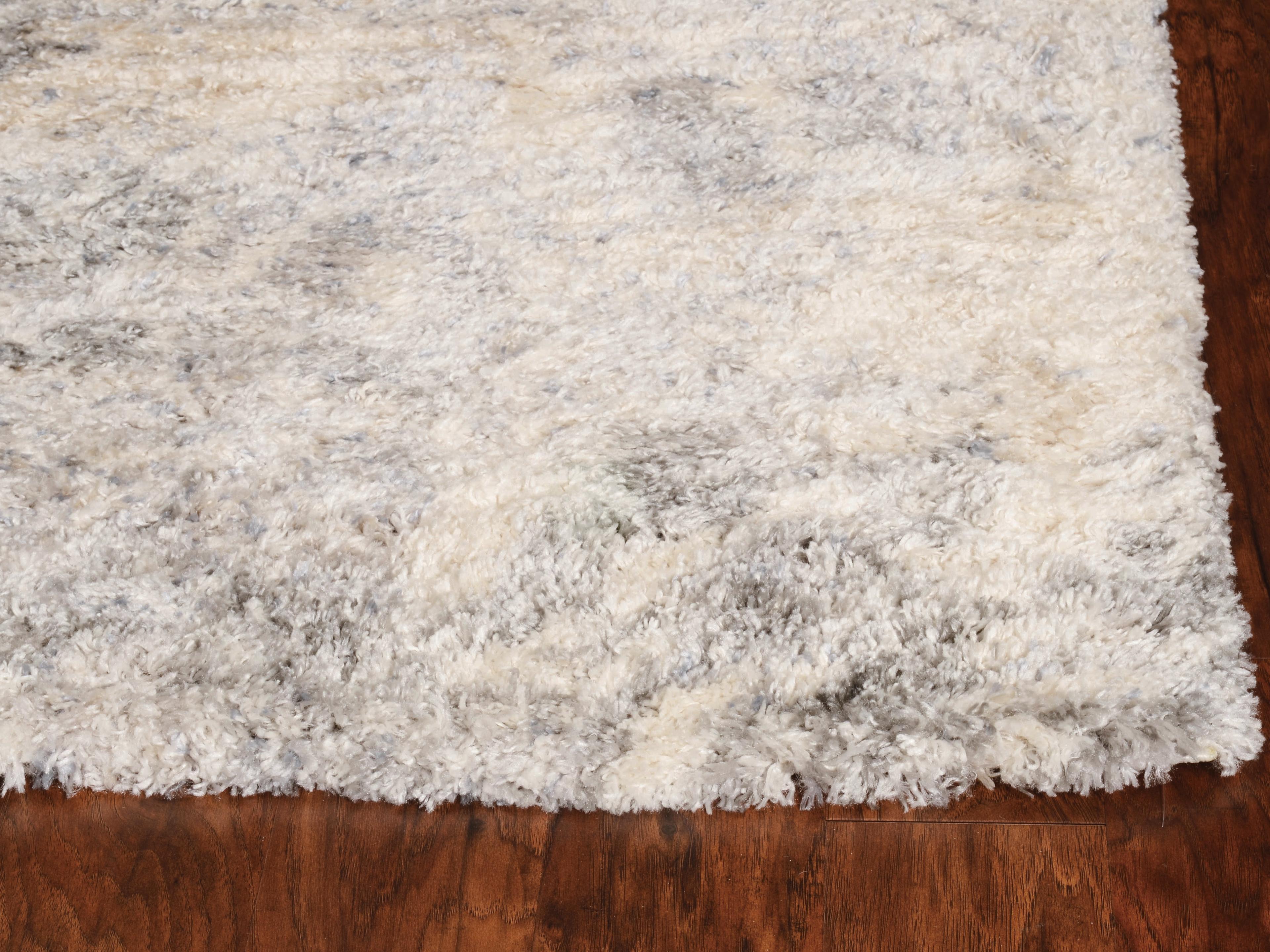 KAS Merino Shag Geometric Area Rug