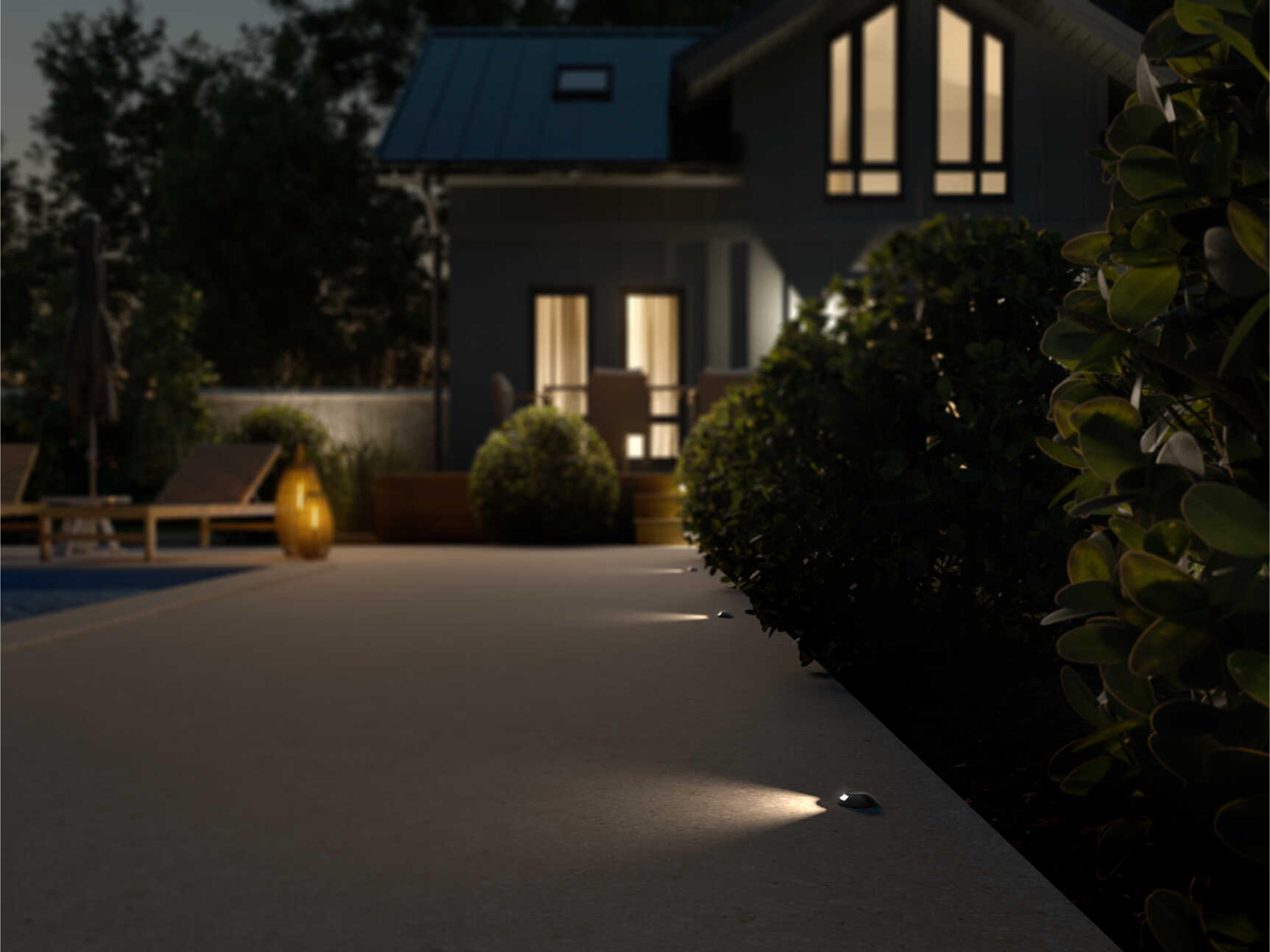 Kichler Landscape LED Black Brass Mini All-Purpose Single Opening