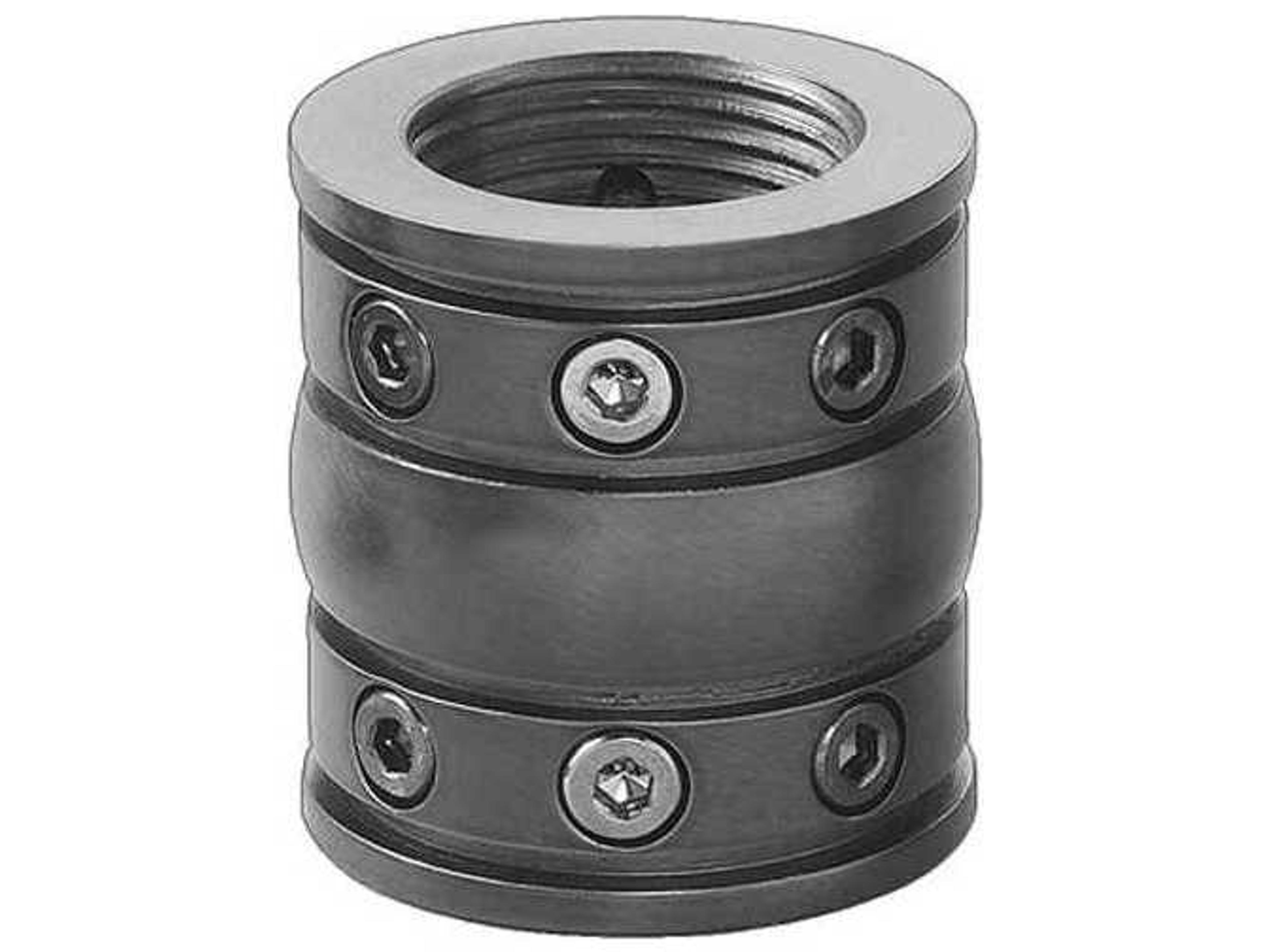 Satin Nickel Downrod Coupler