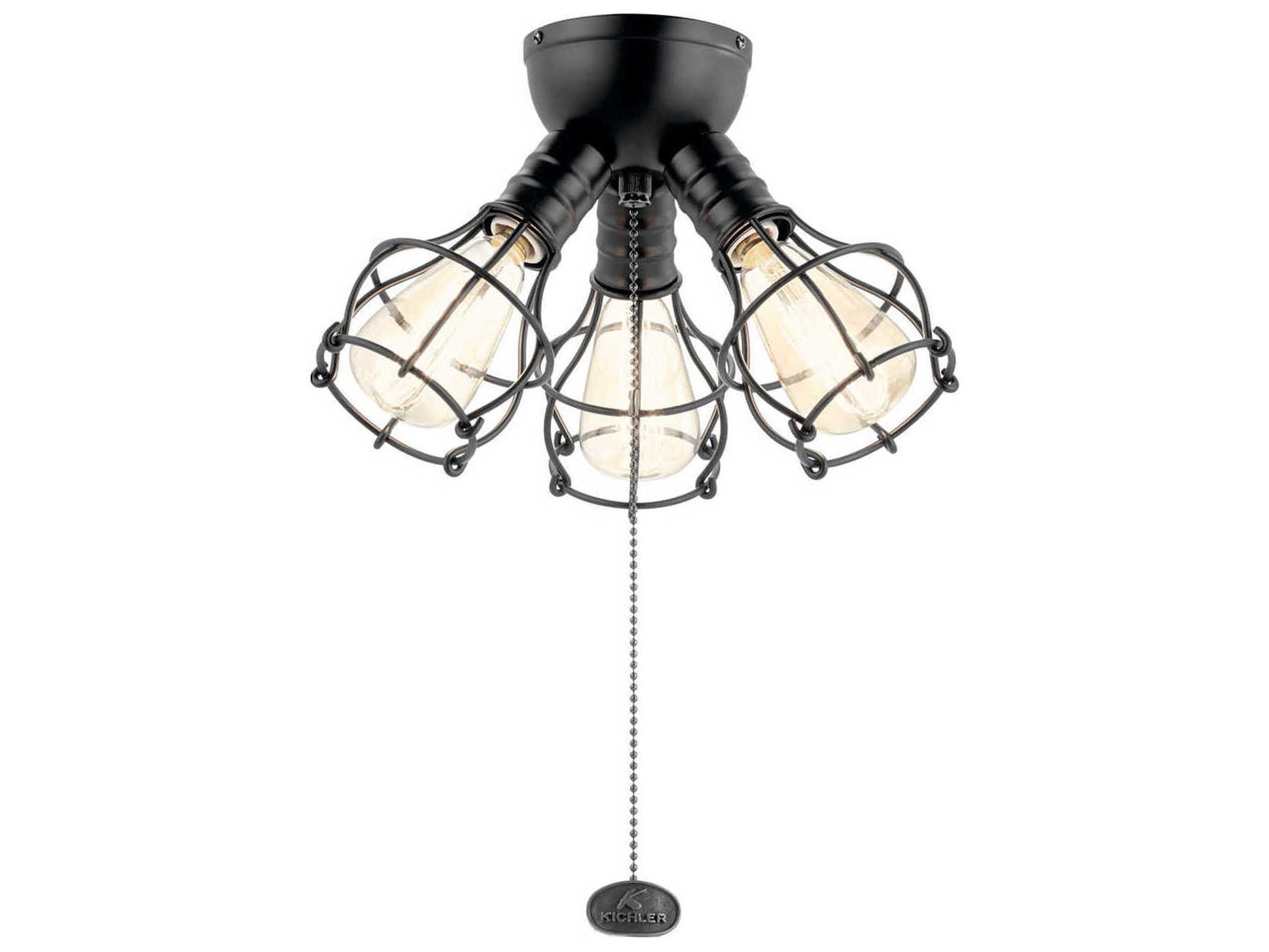 Kichler Industrial 3 - Light LED Fan Kit