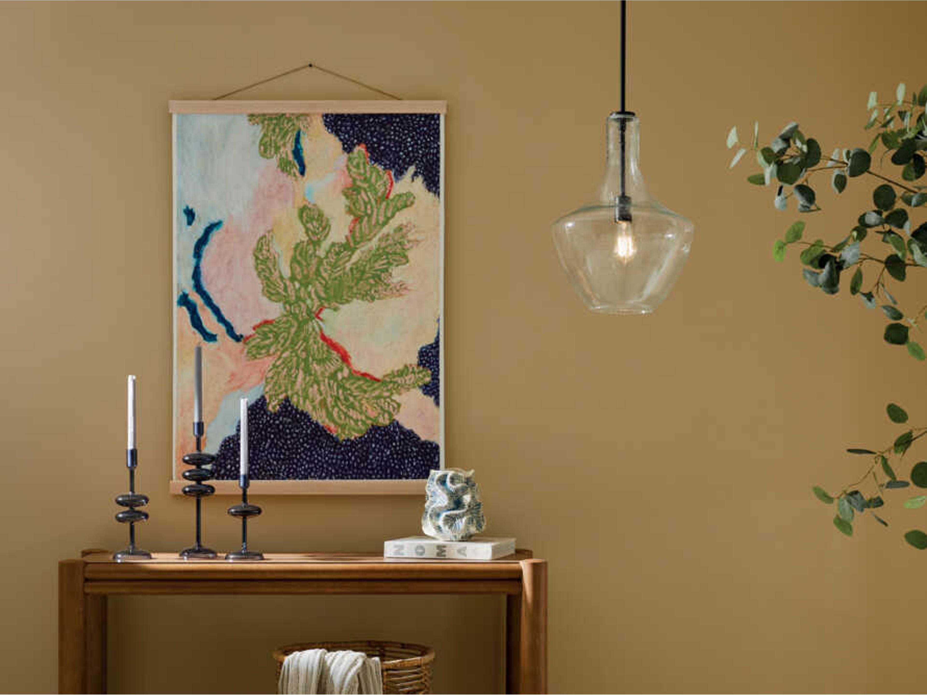 Kichler Everly 1-Light Black Bell Pendant