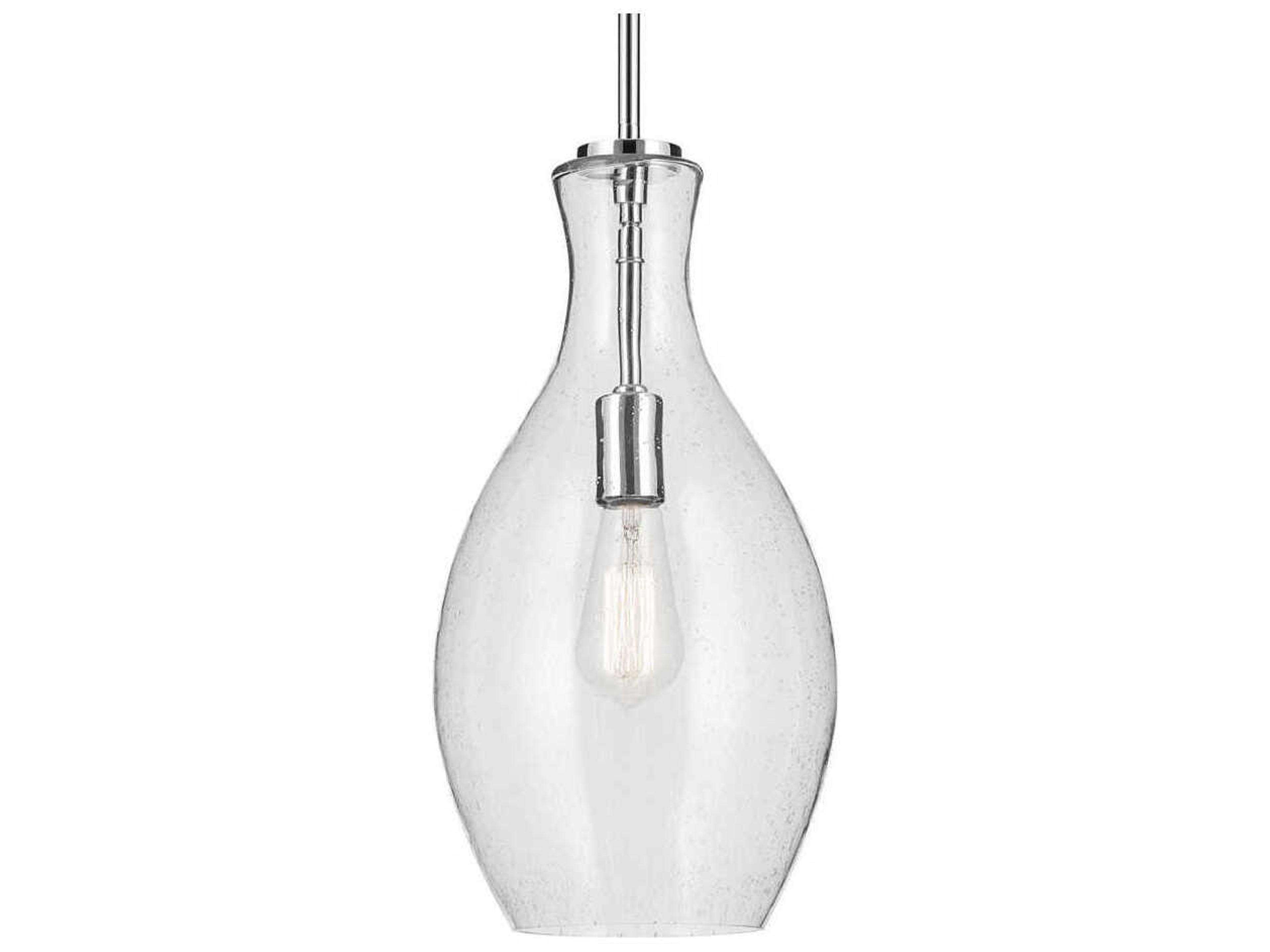 Kichler Everly 1-Light Chrome Bell Mini Pendant