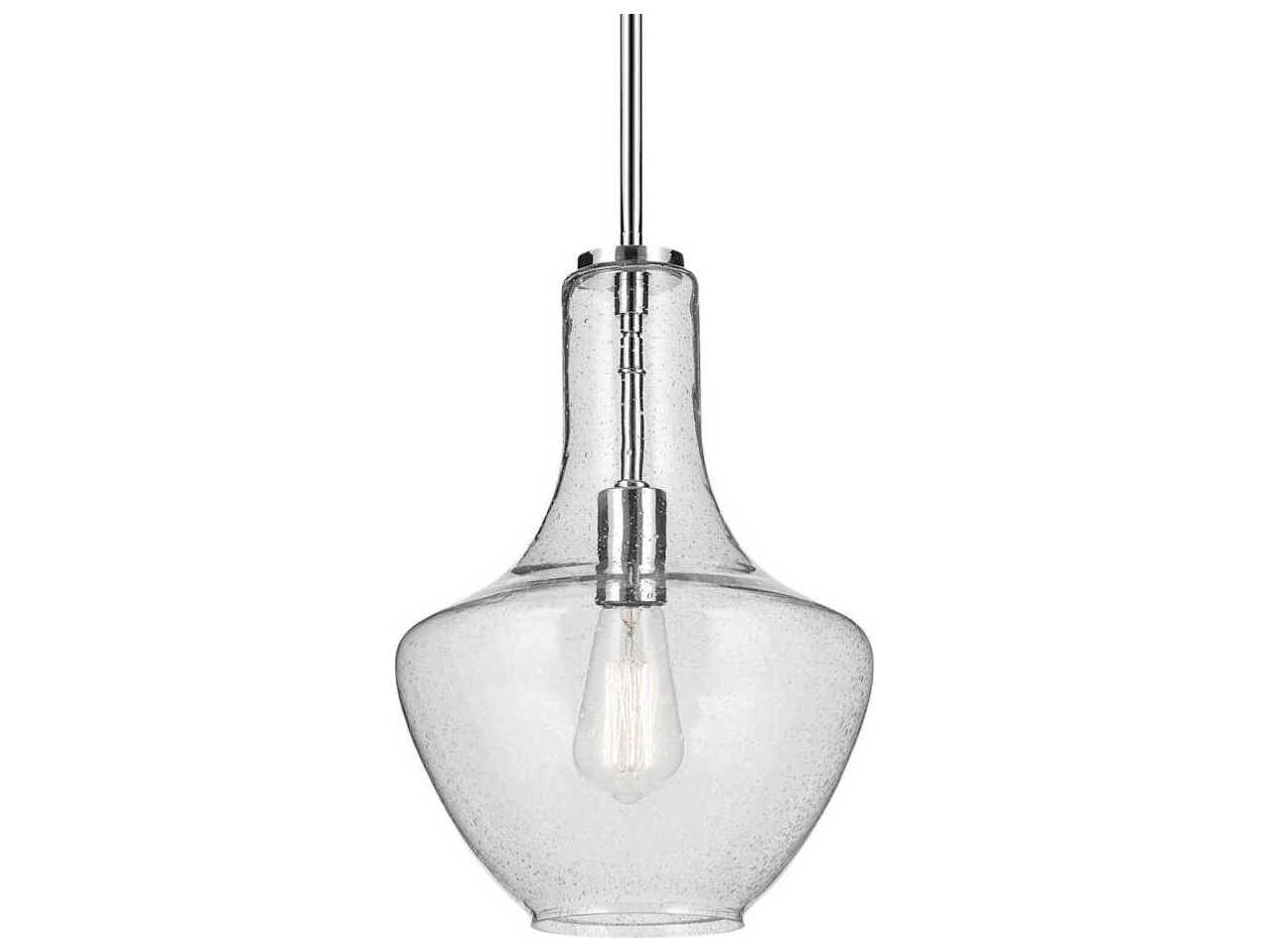 Kichler Everly 1-Light Chrome Bell Mini Pendant
