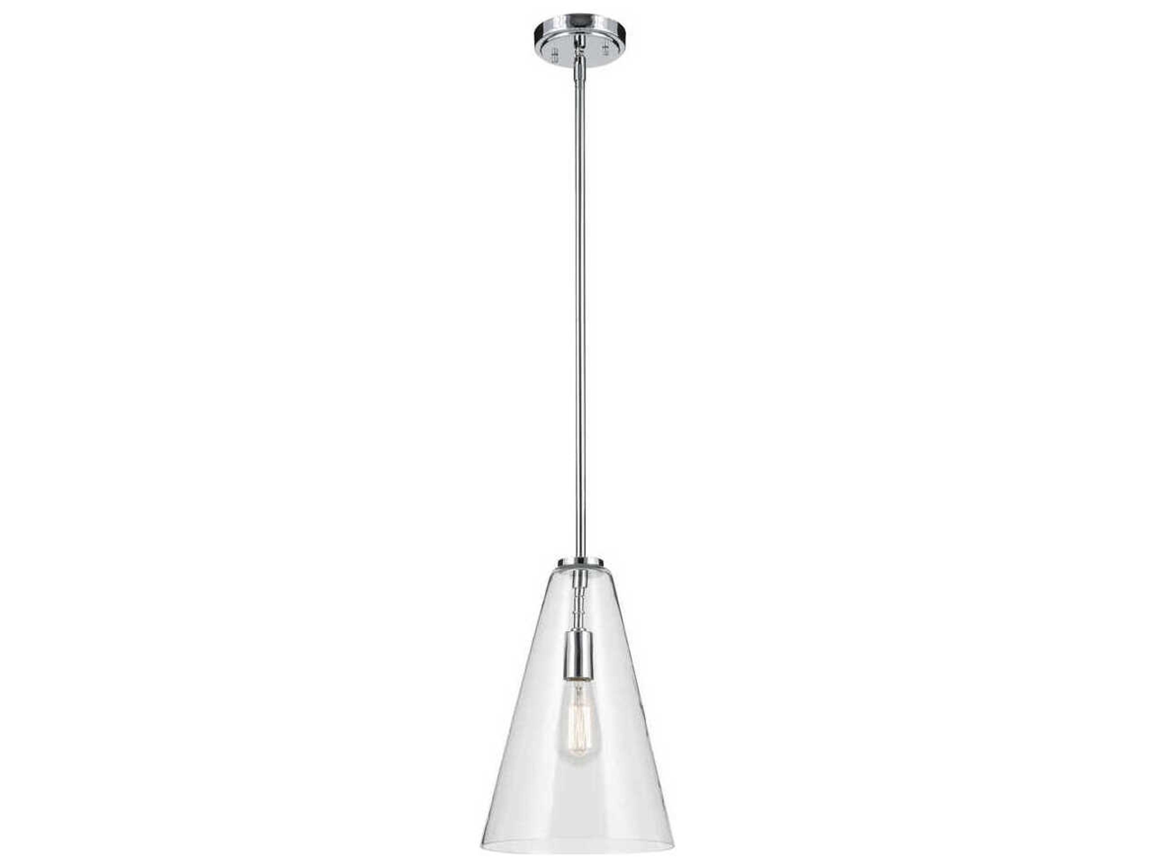 Everly 1-Light Chrome Mini Pendant