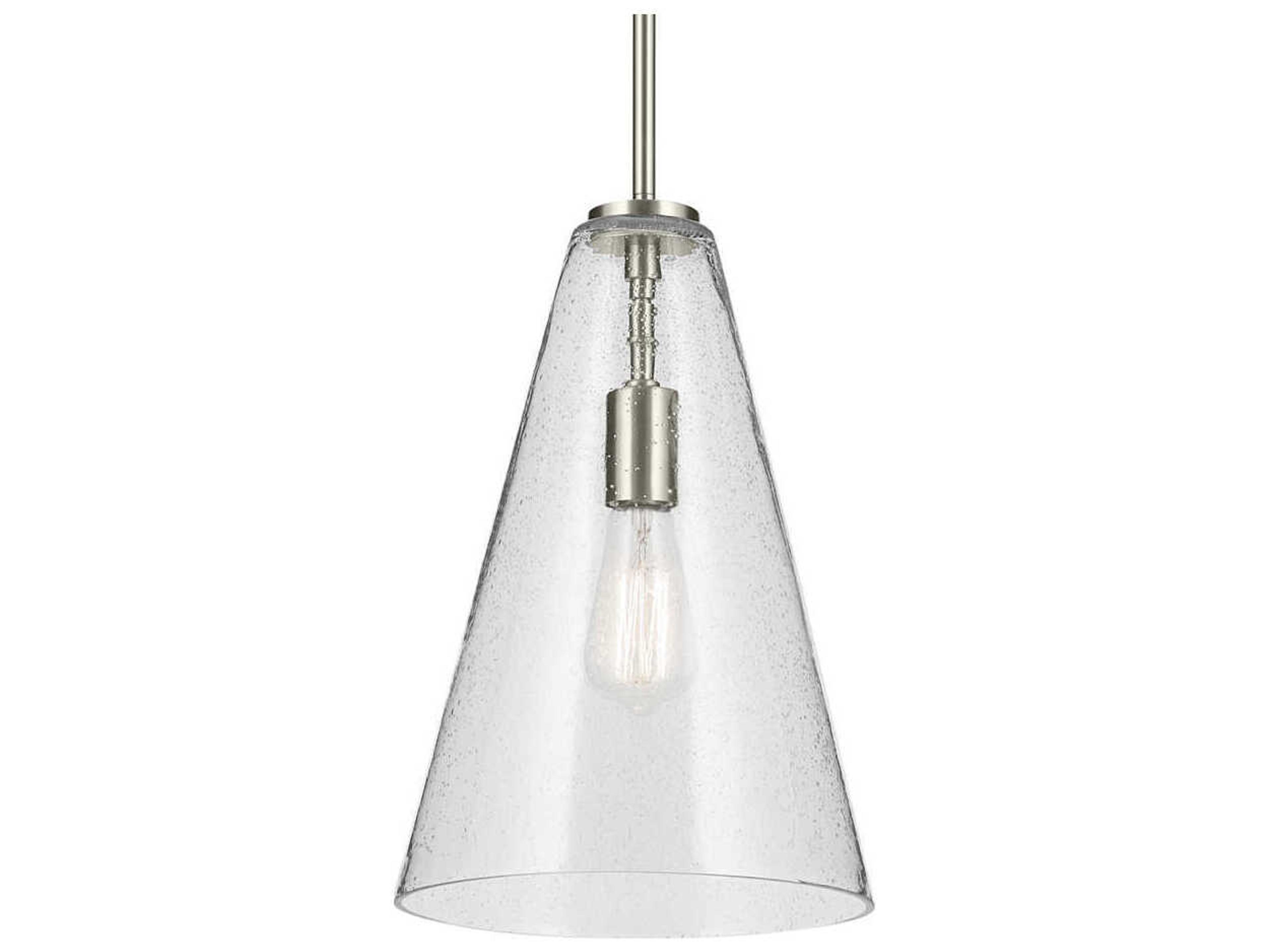 Kichler Everly 1-Light Brushed Nickel Mini Pendant