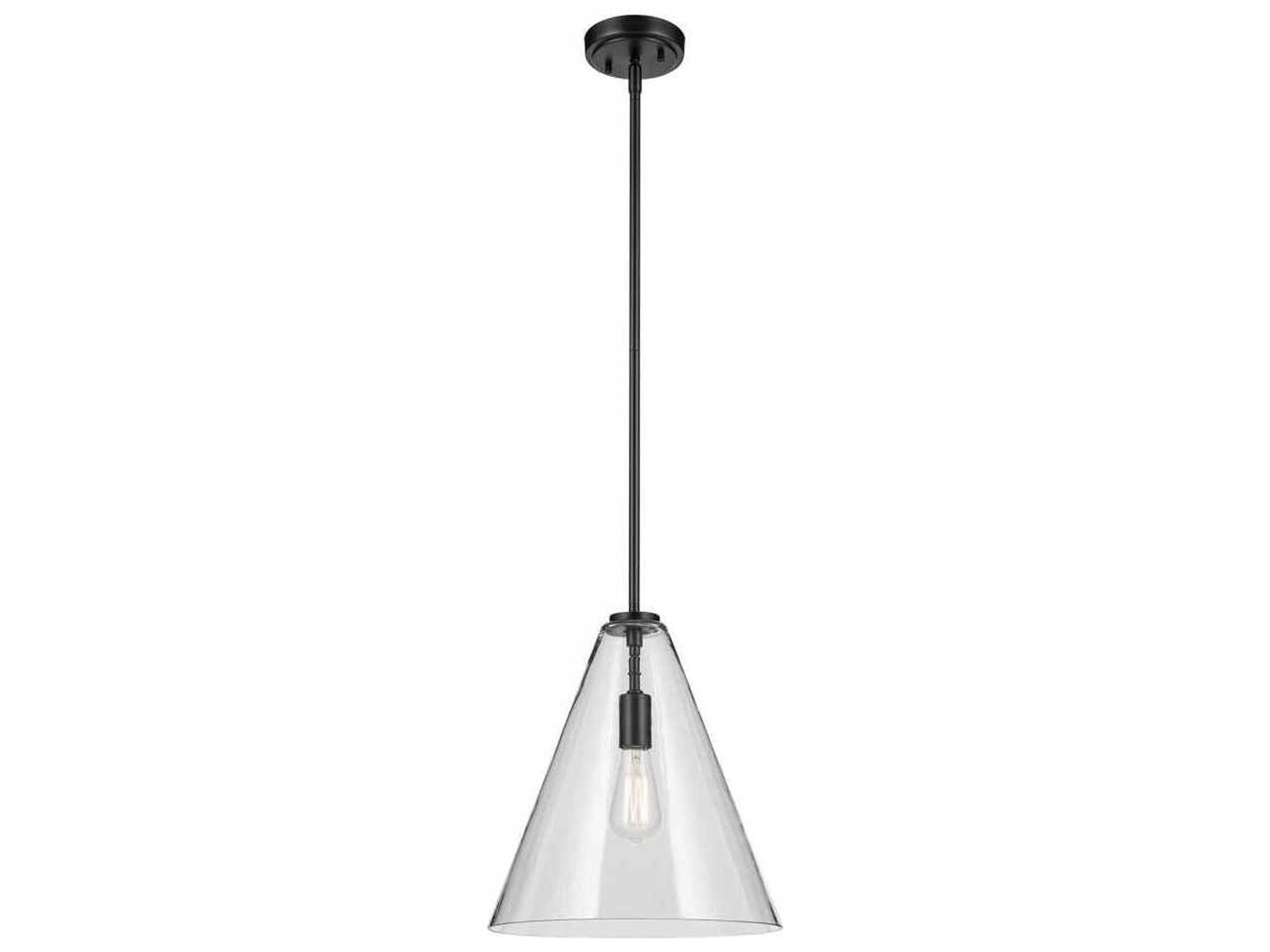 Everly 1-Light Black Pendant