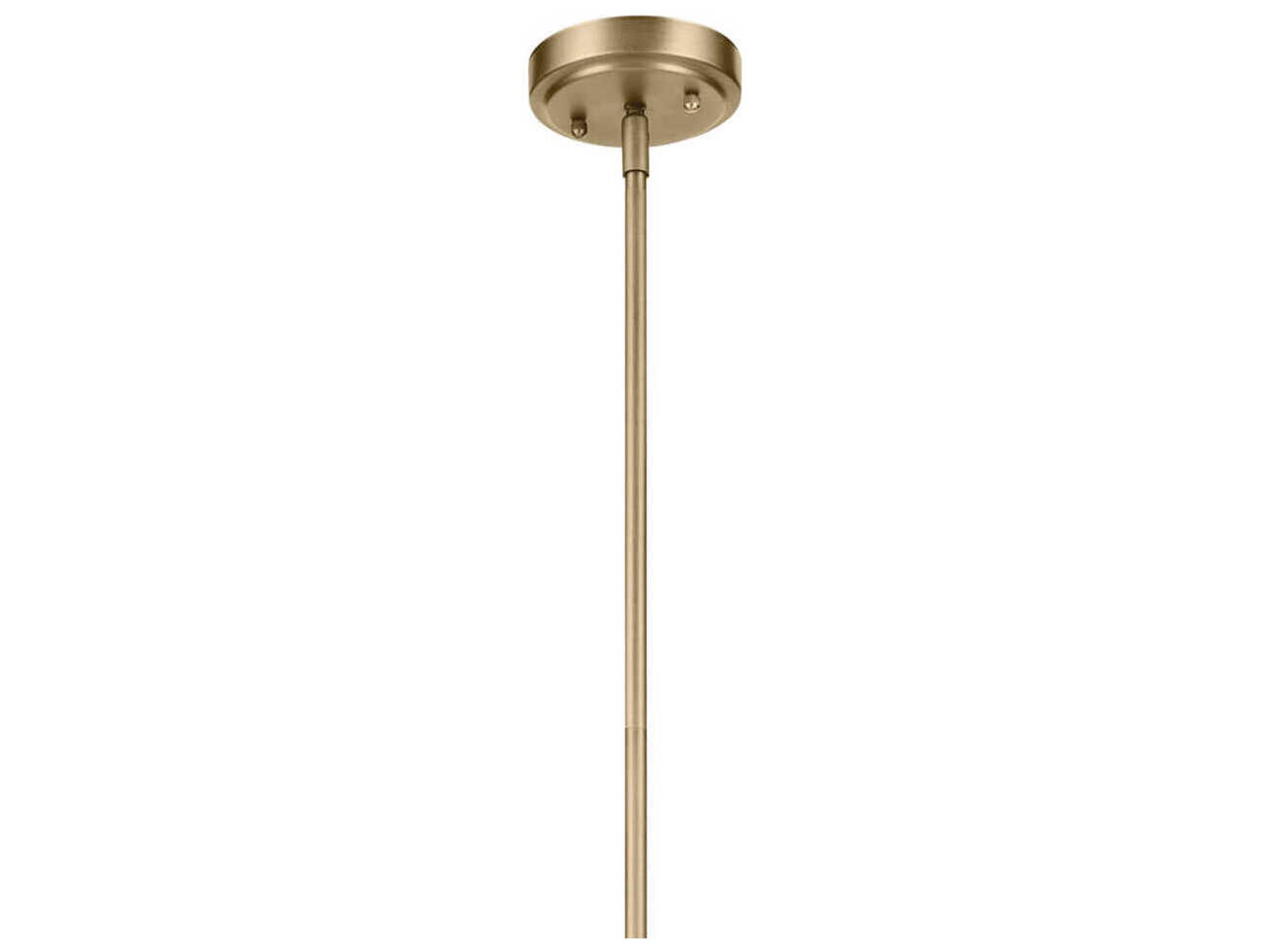 Kichler Everly 1-Light Natural Brass Pendant