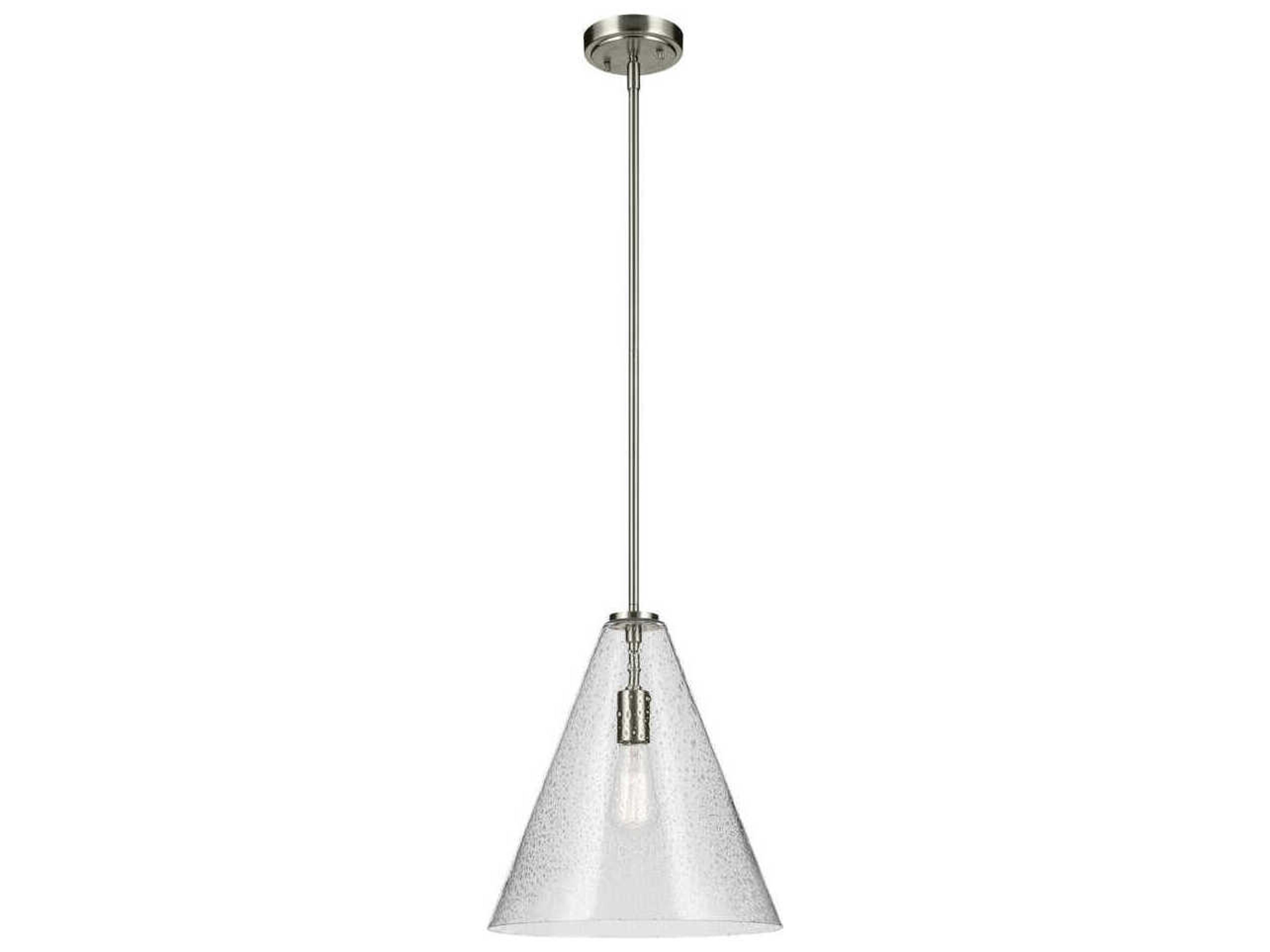 Everly 1-Light Brushed Nickel Pendant