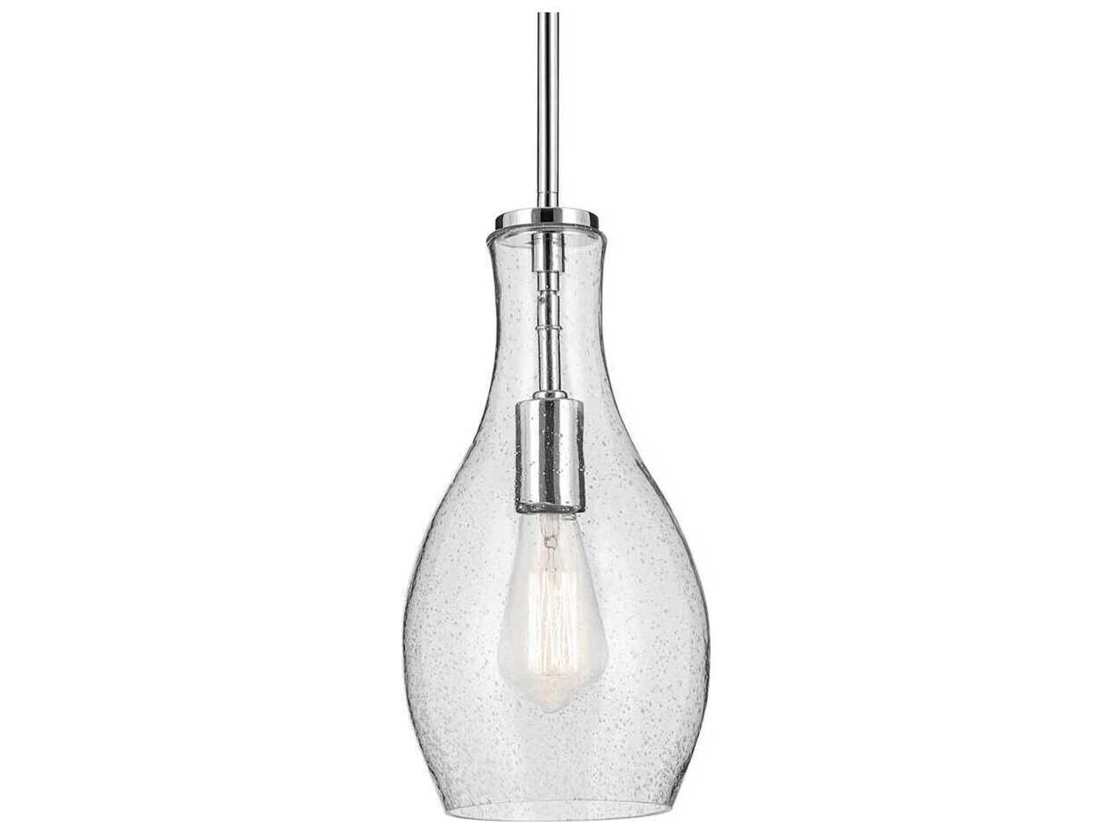 Kichler Everly 1-Light Chrome Bell Mini Pendant