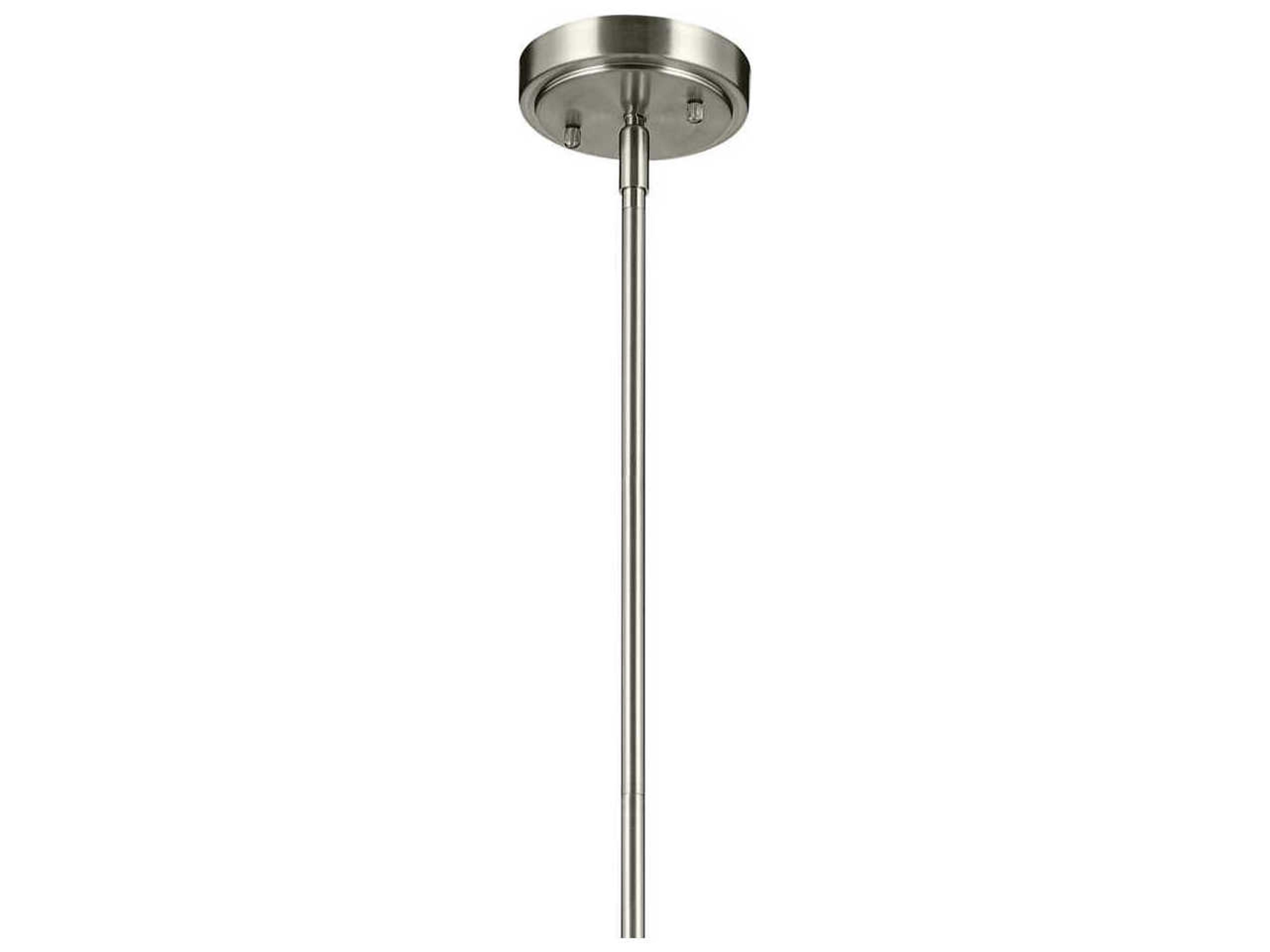Kichler Everly 1-Light Brushed Nickel Bell Mini Pendant