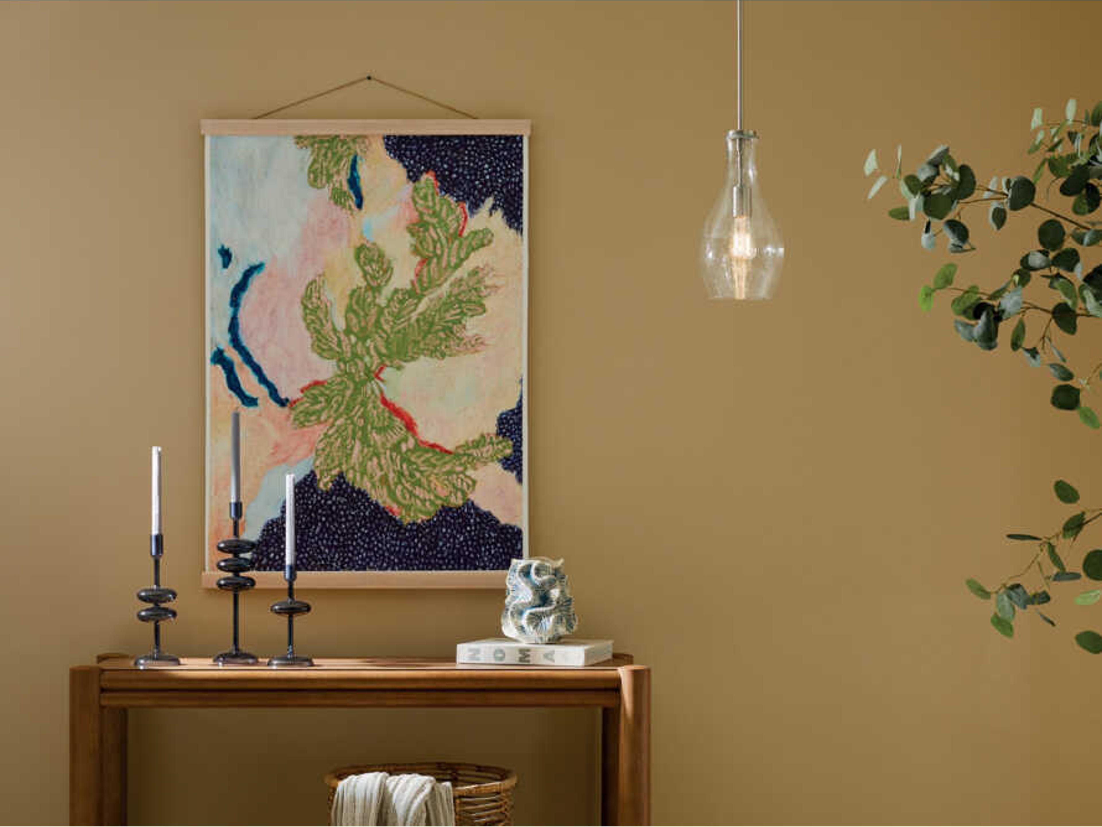 Kichler Everly 1-Light Brushed Nickel Bell Mini Pendant