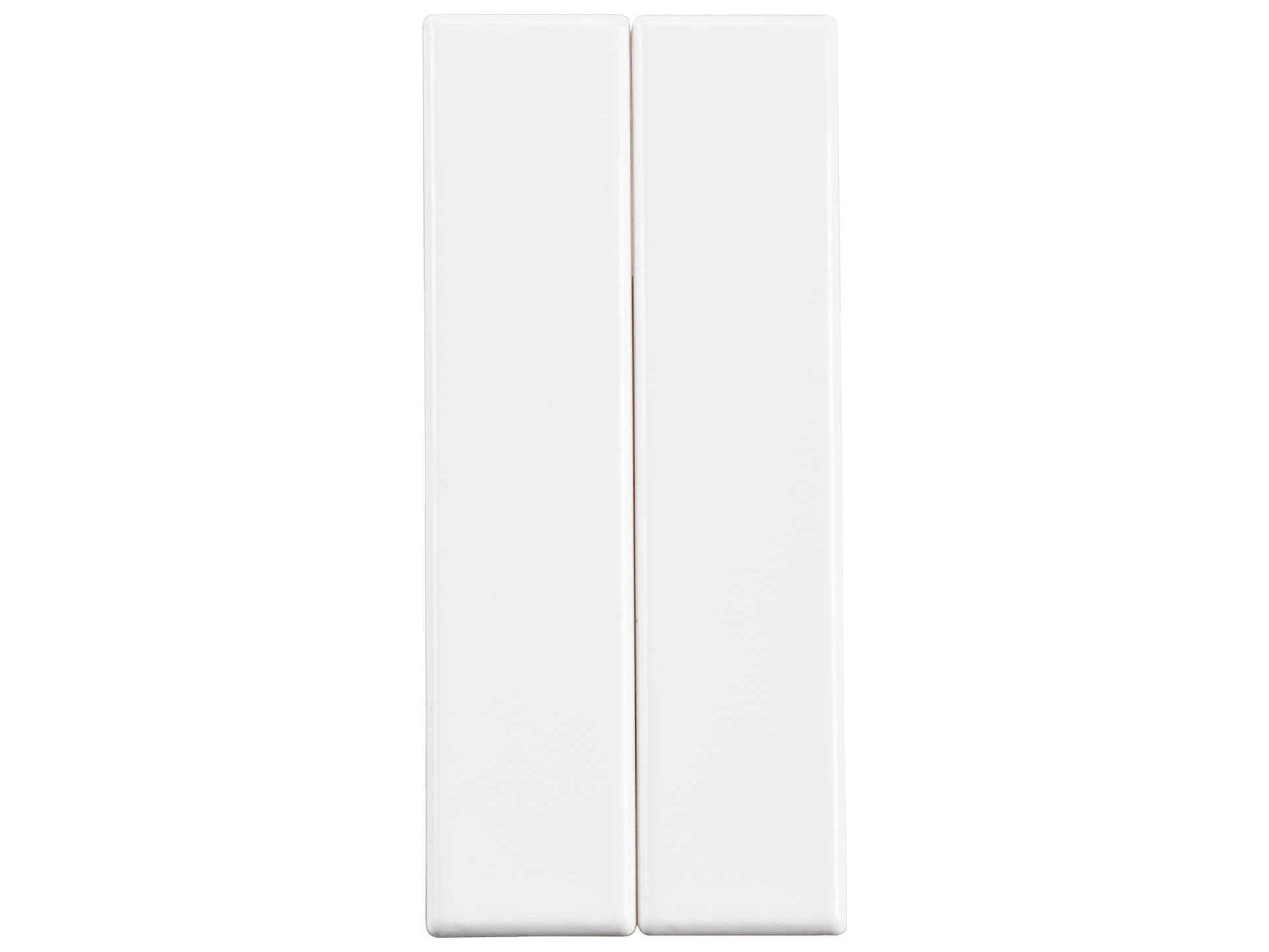 White Addressed Half Size Blank Panels Set of 2
