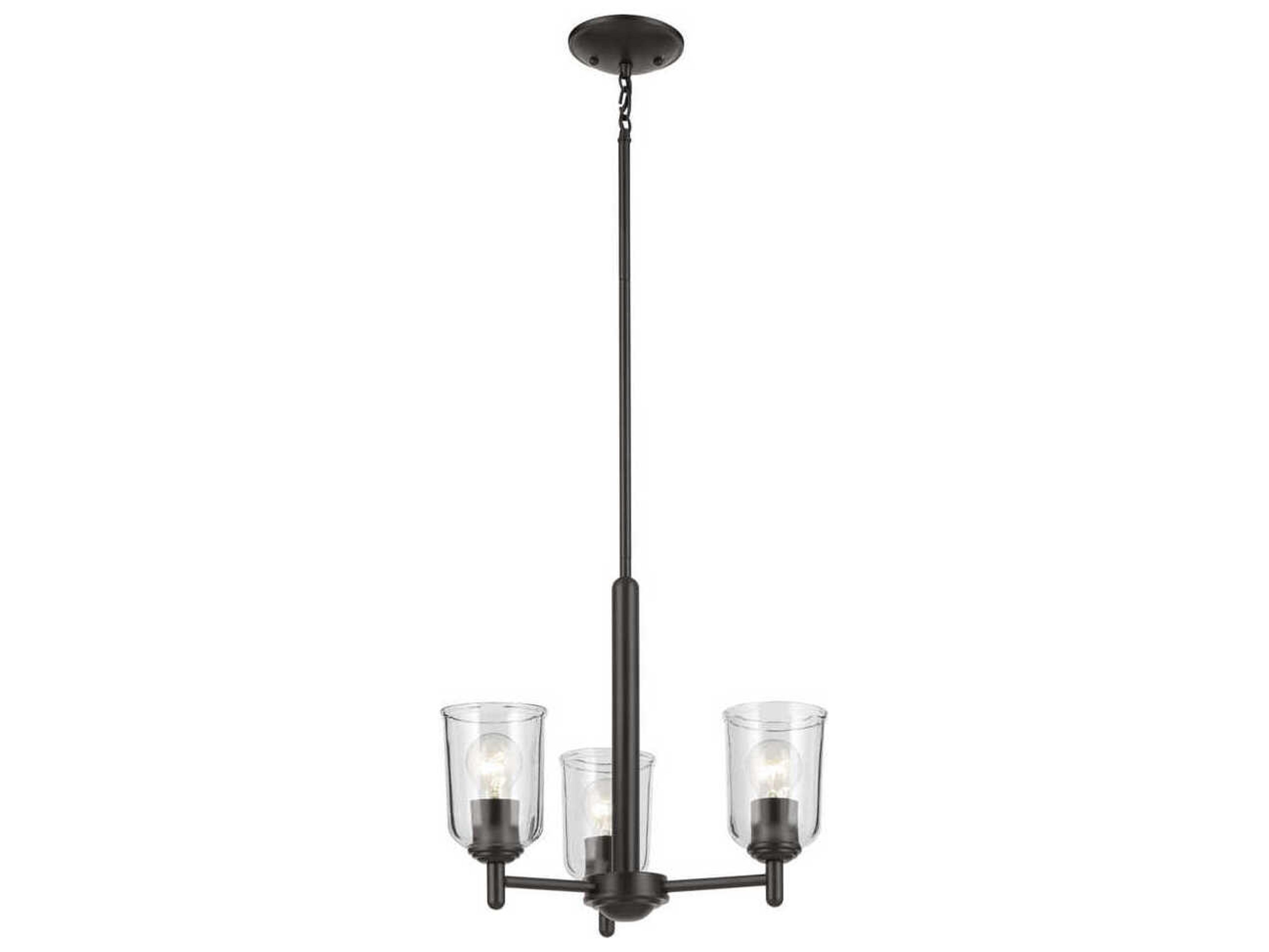 Shailene 3-Light Olde Bronze Bell Chandelier