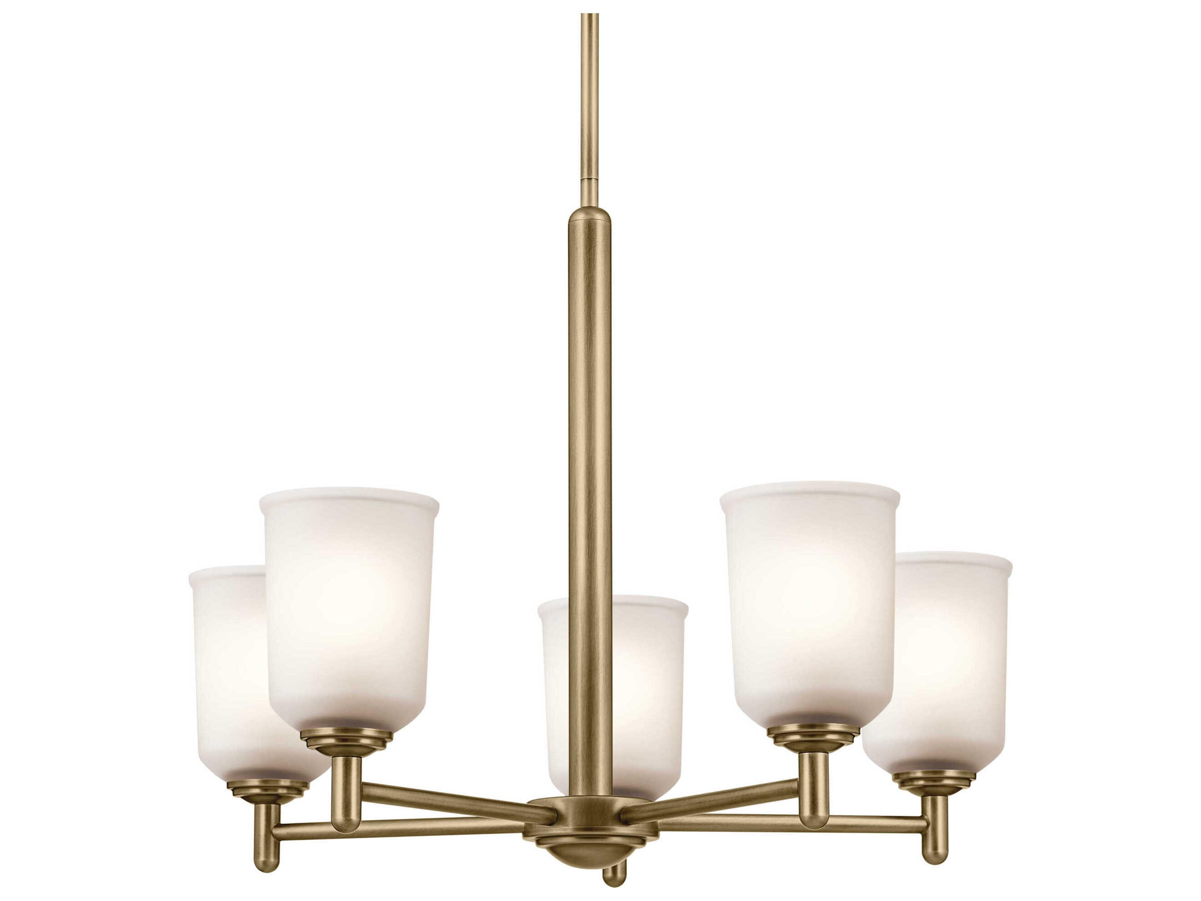 Kichler Shailene 5-Light Natural Brass Chandelier