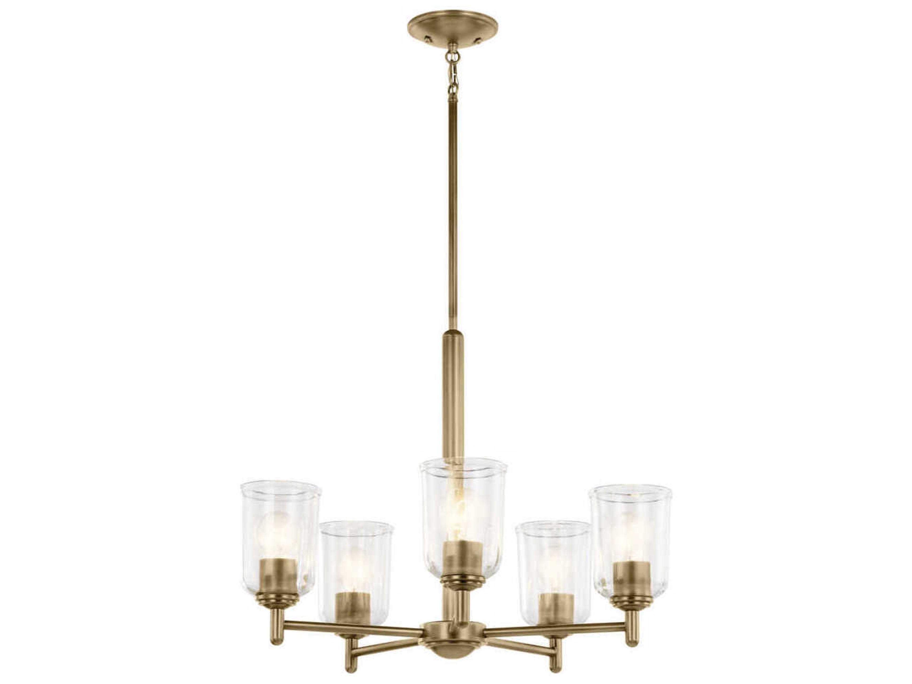 Shailene 5-Light Natural Brass Bell Chandelier
