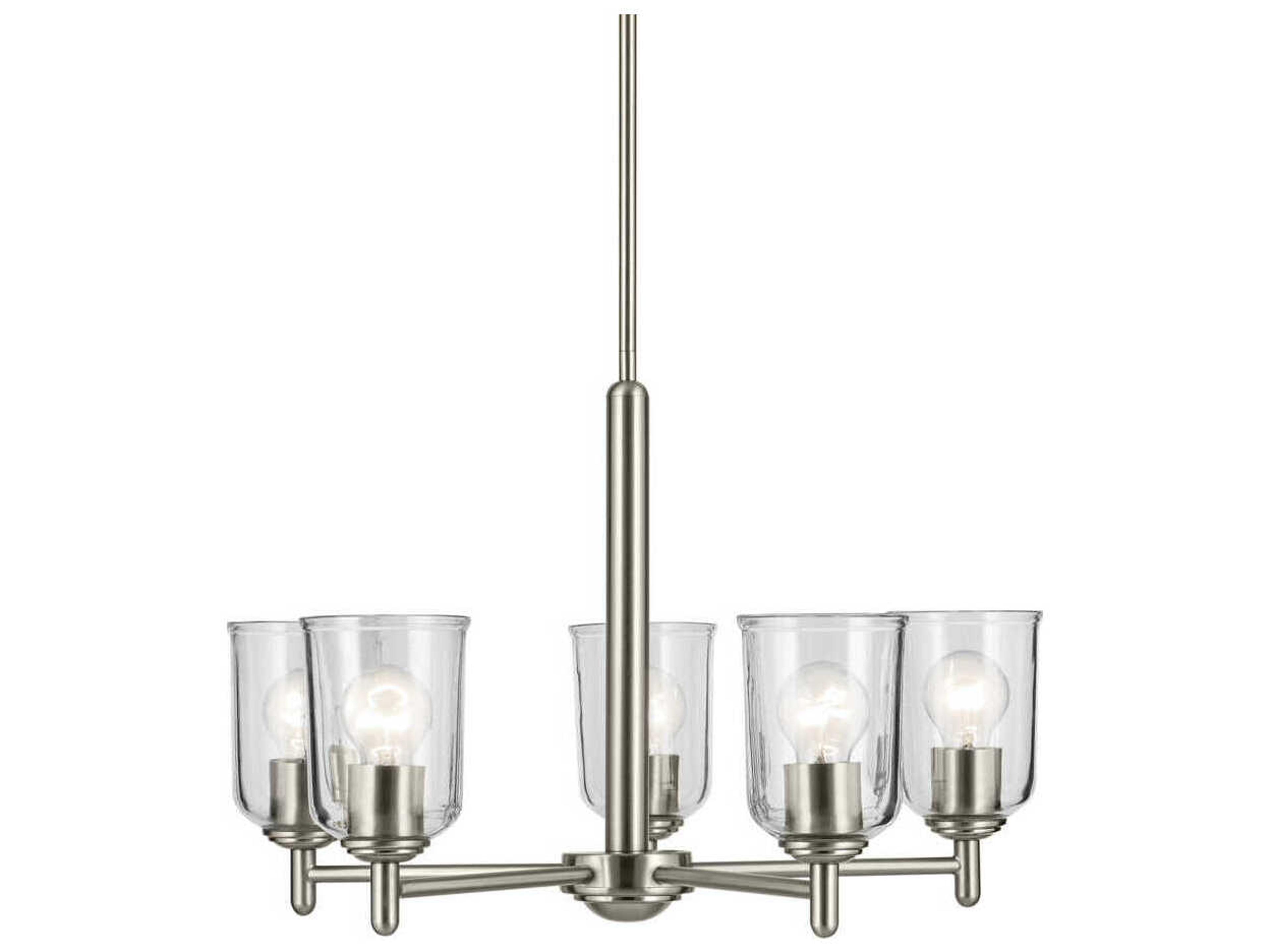 Kichler Shailene 5-Light Brushed Nickel Bell Chandelier