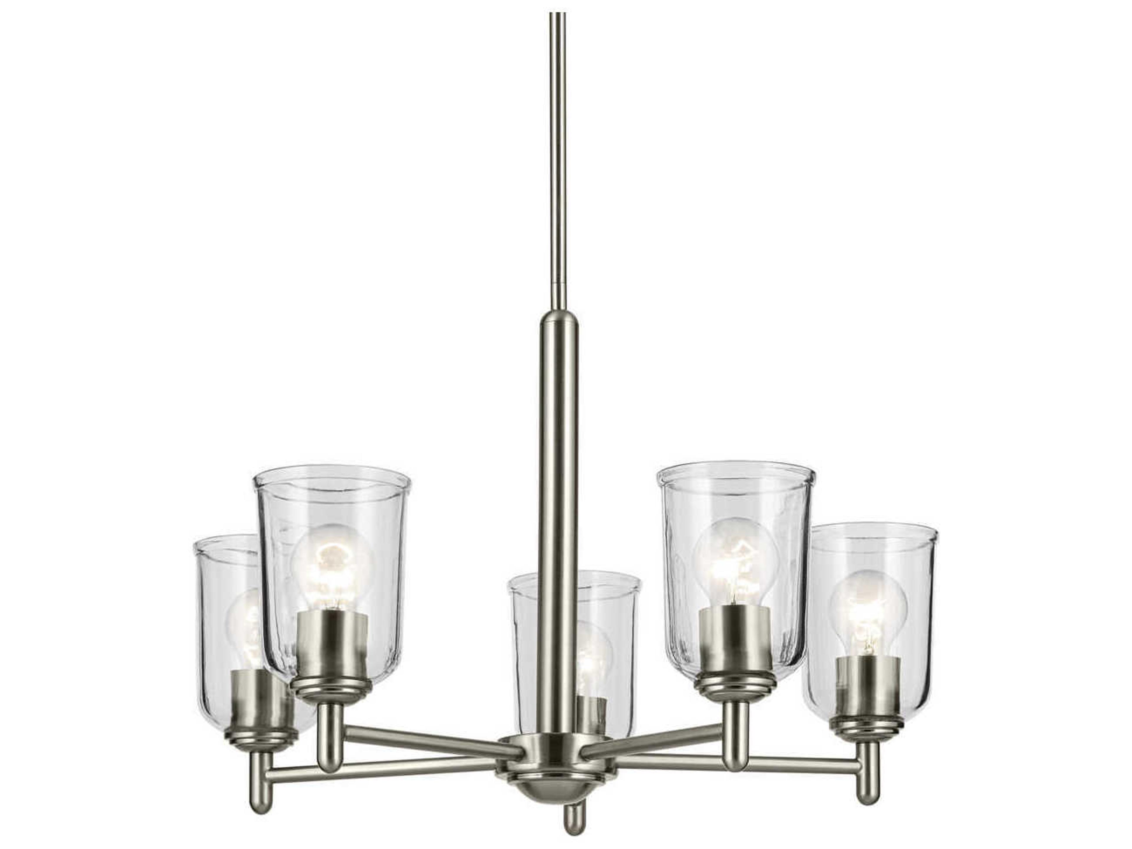 Kichler Shailene 5-Light Brushed Nickel Bell Chandelier