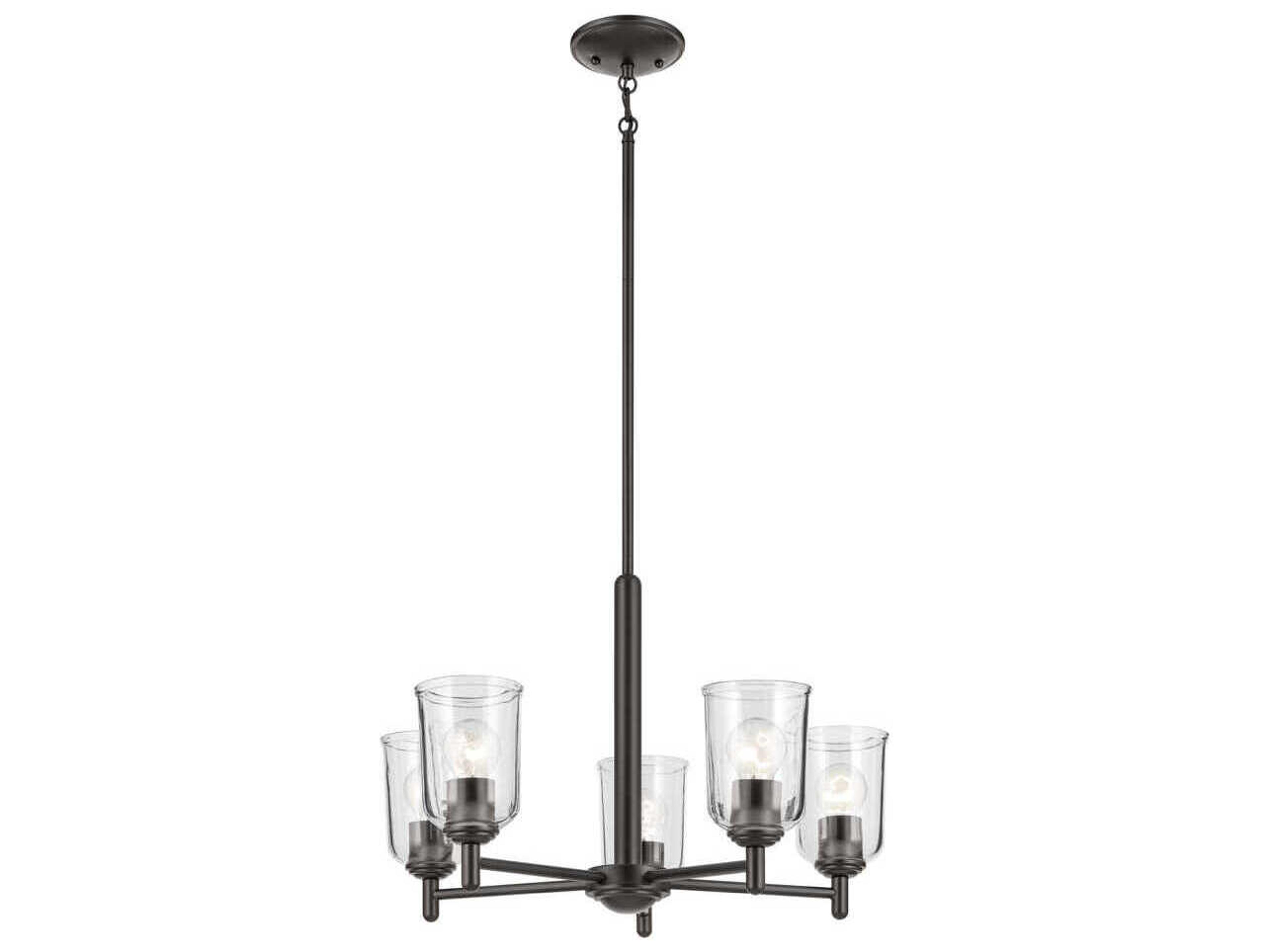Shailene 5-Light Olde Bronze Bell Chandelier