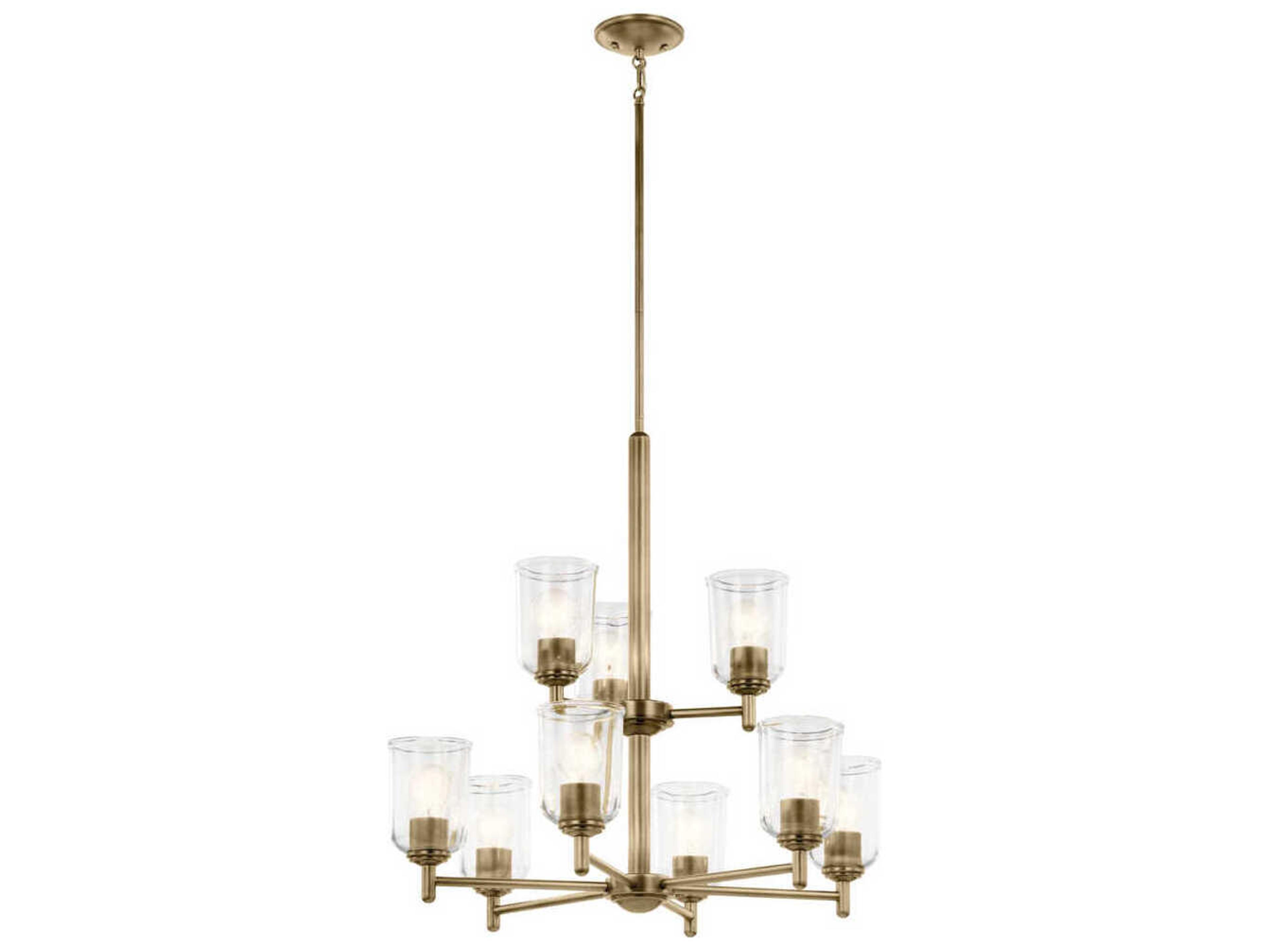 Shailene 9-Light Natural Brass Bell Chandelier