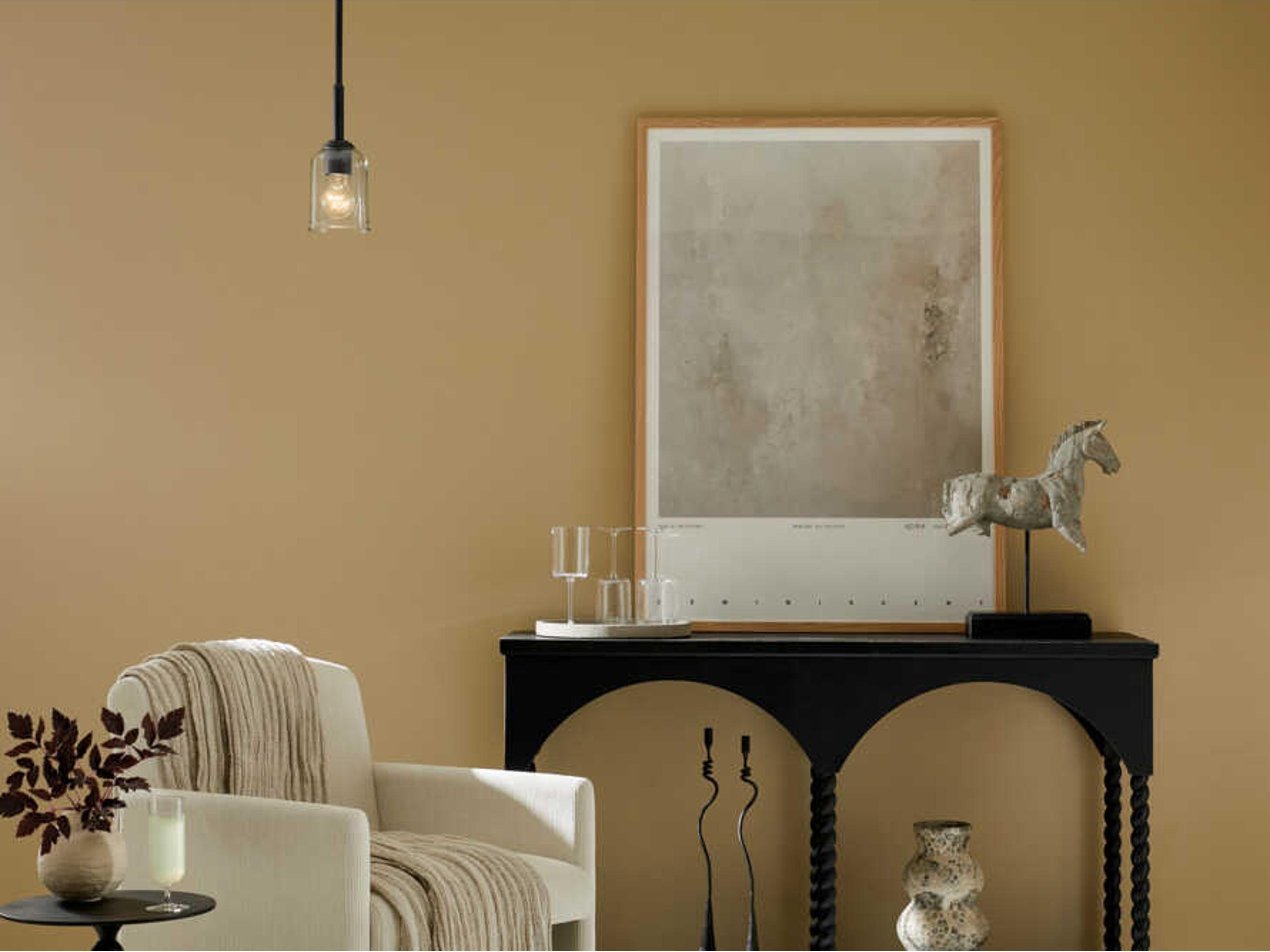 Kichler Shailene 1-Light Black Bell Mini Pendant