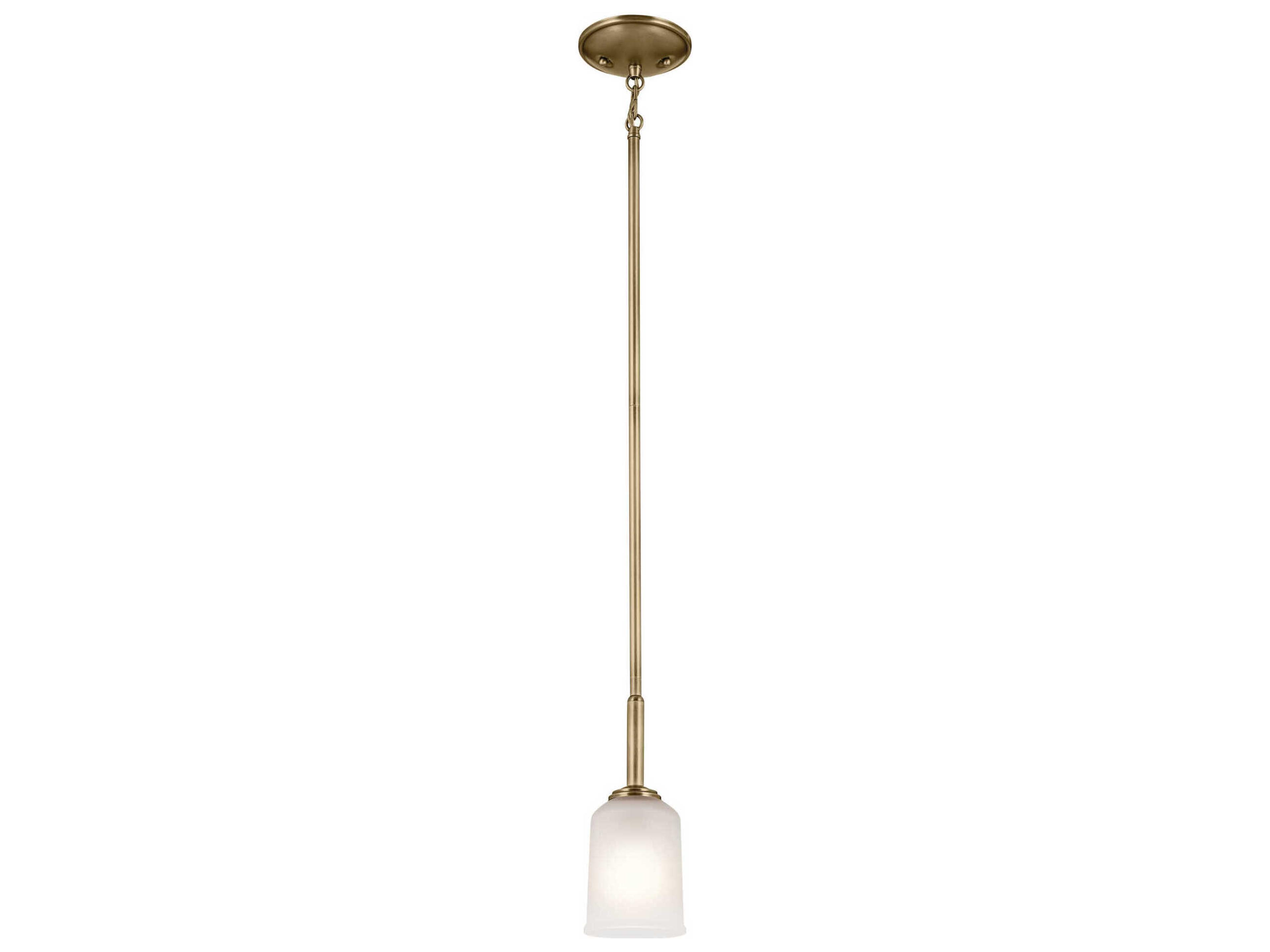 Shailene 1-Light Natural Brass Mini Pendant