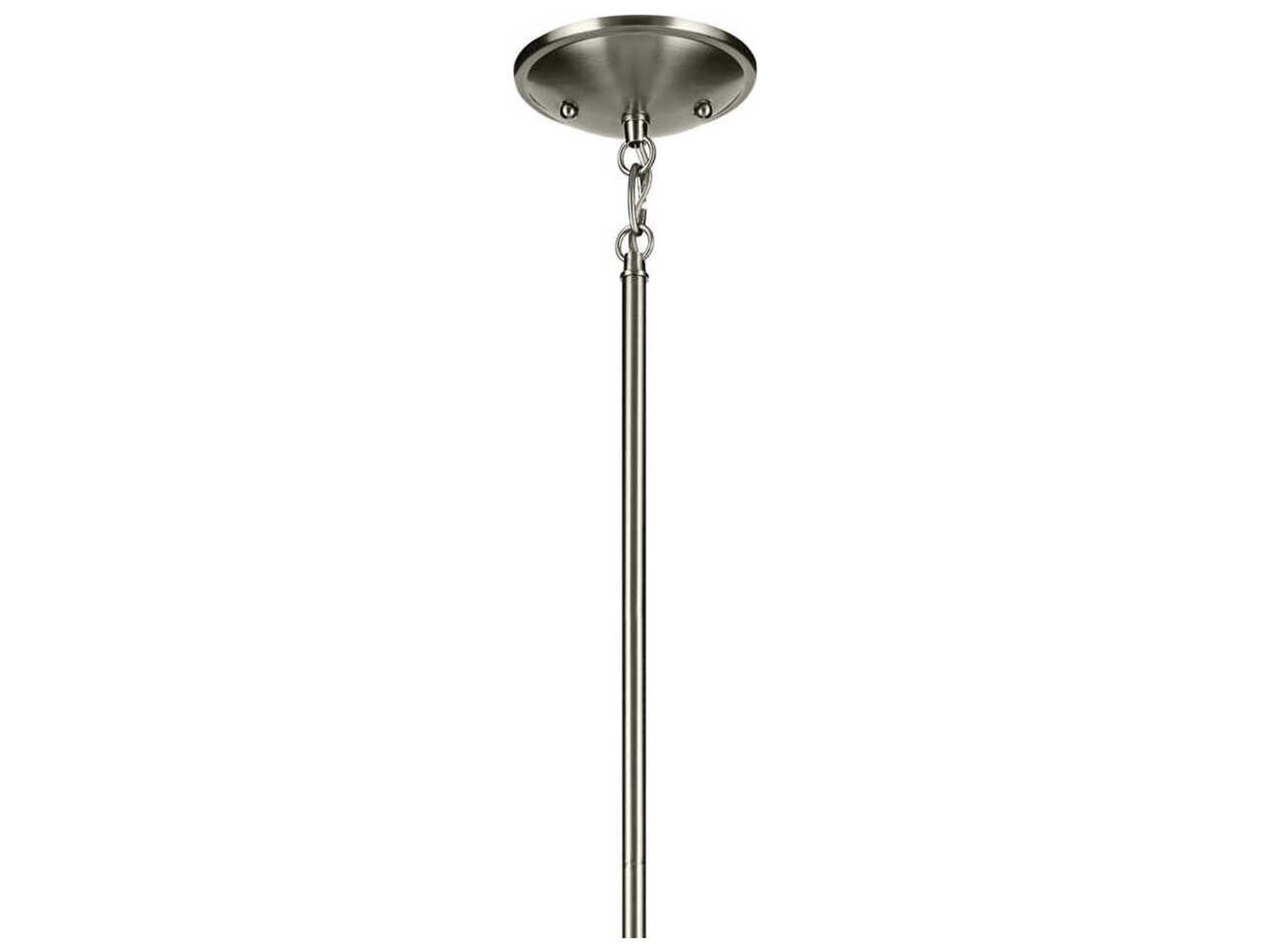 Kichler Shailene 1-Light Brushed Nickel Bell Mini Pendant