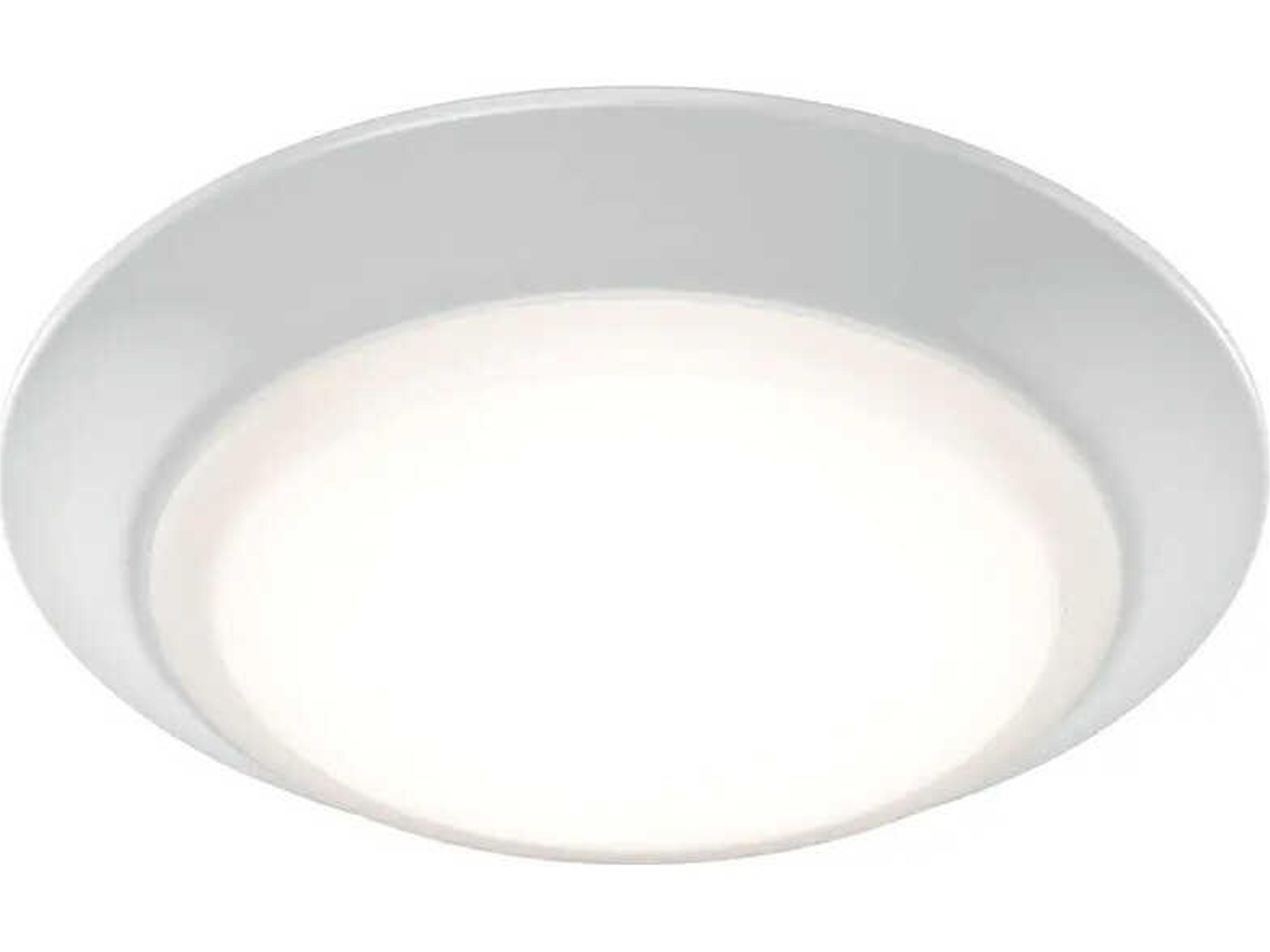 Gen Select 1-Light White LED Round Flush Mount