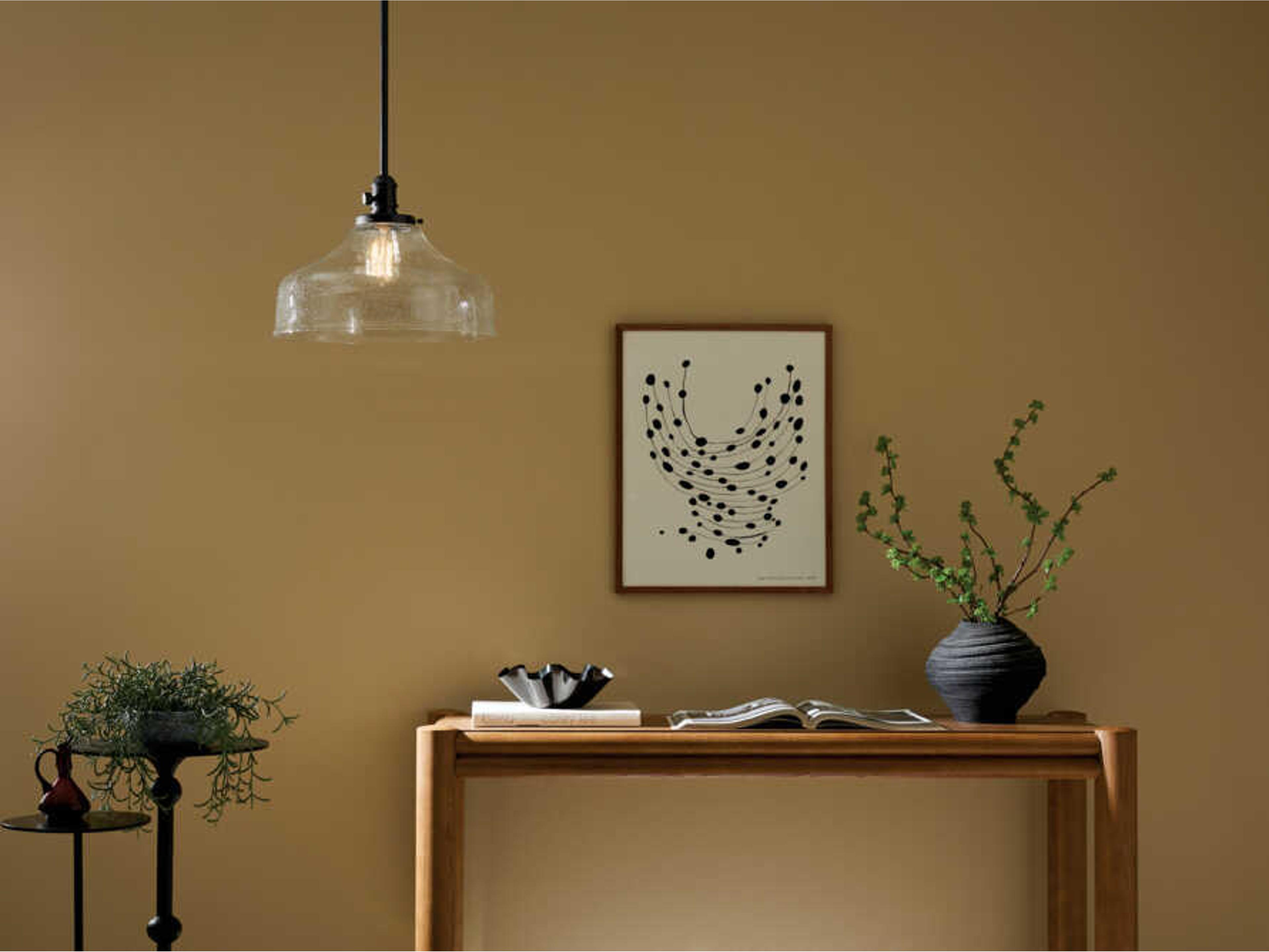 Kichler Avery 1-Light Black Bell Pendant