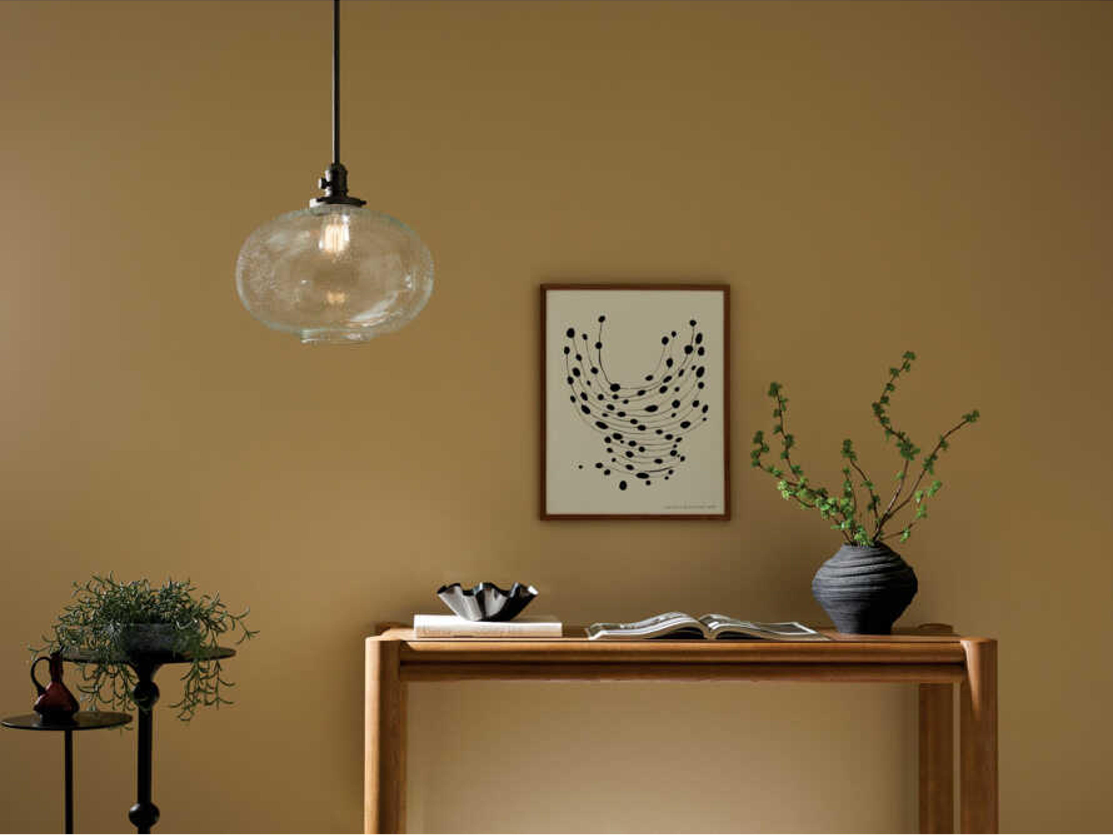 Kichler Avery 1-Light Olde Bronze Black Globe Pendant