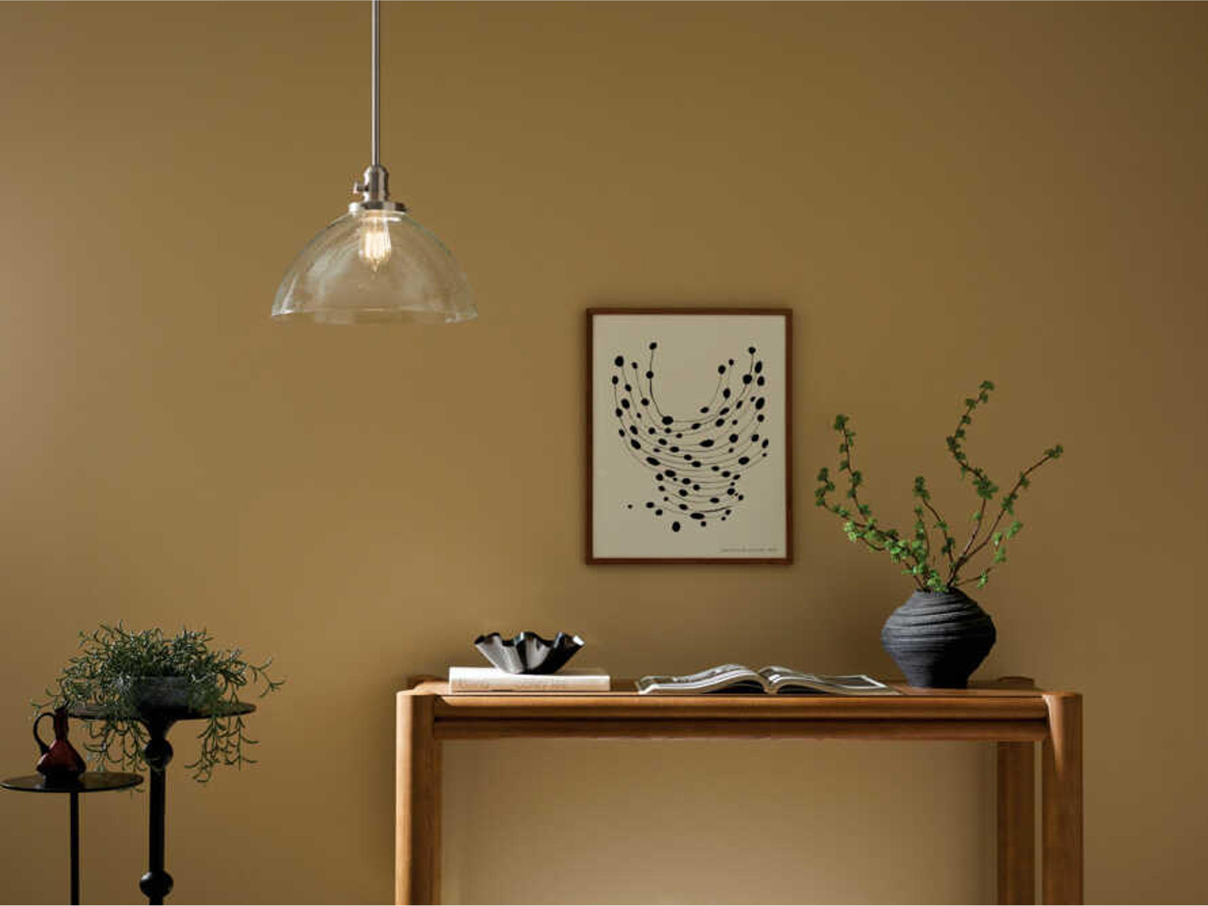 Kichler Avery 1-Light Brushed Nickel Dome Pendant