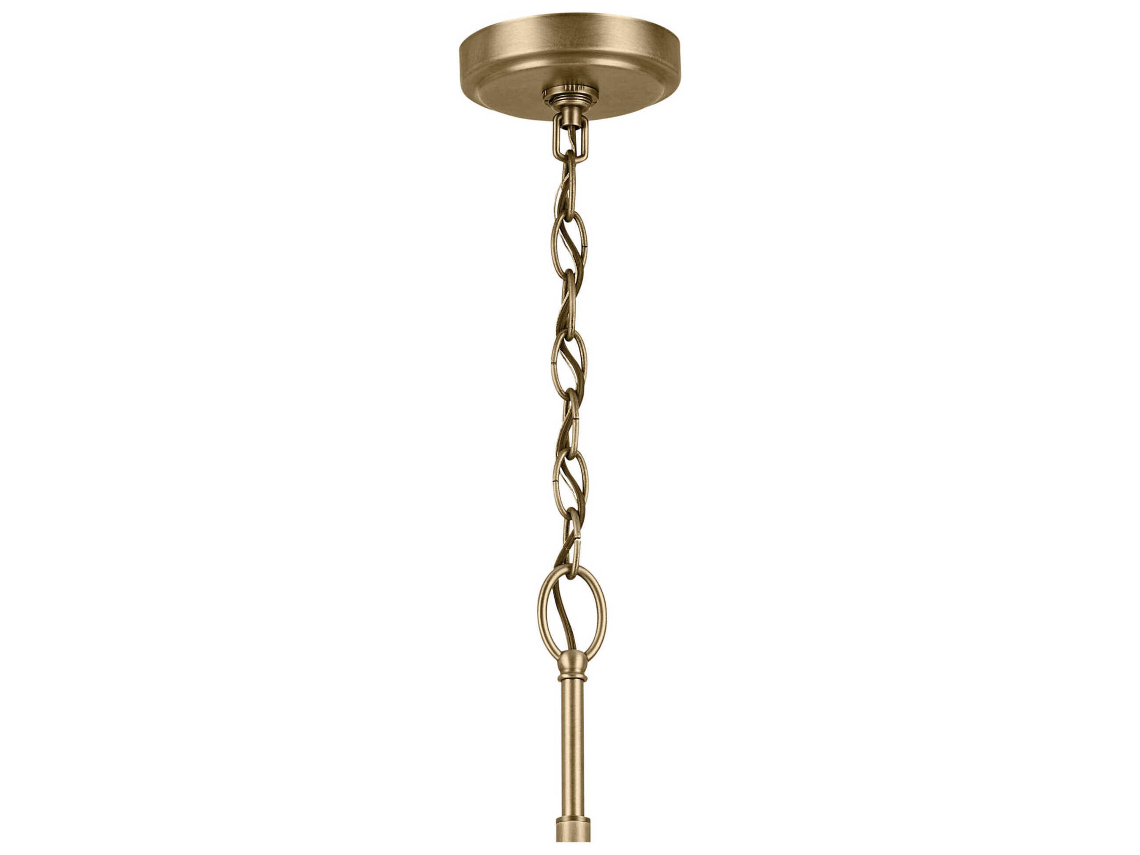 Kichler Winslow 9-Light Natural Brass Chandelier