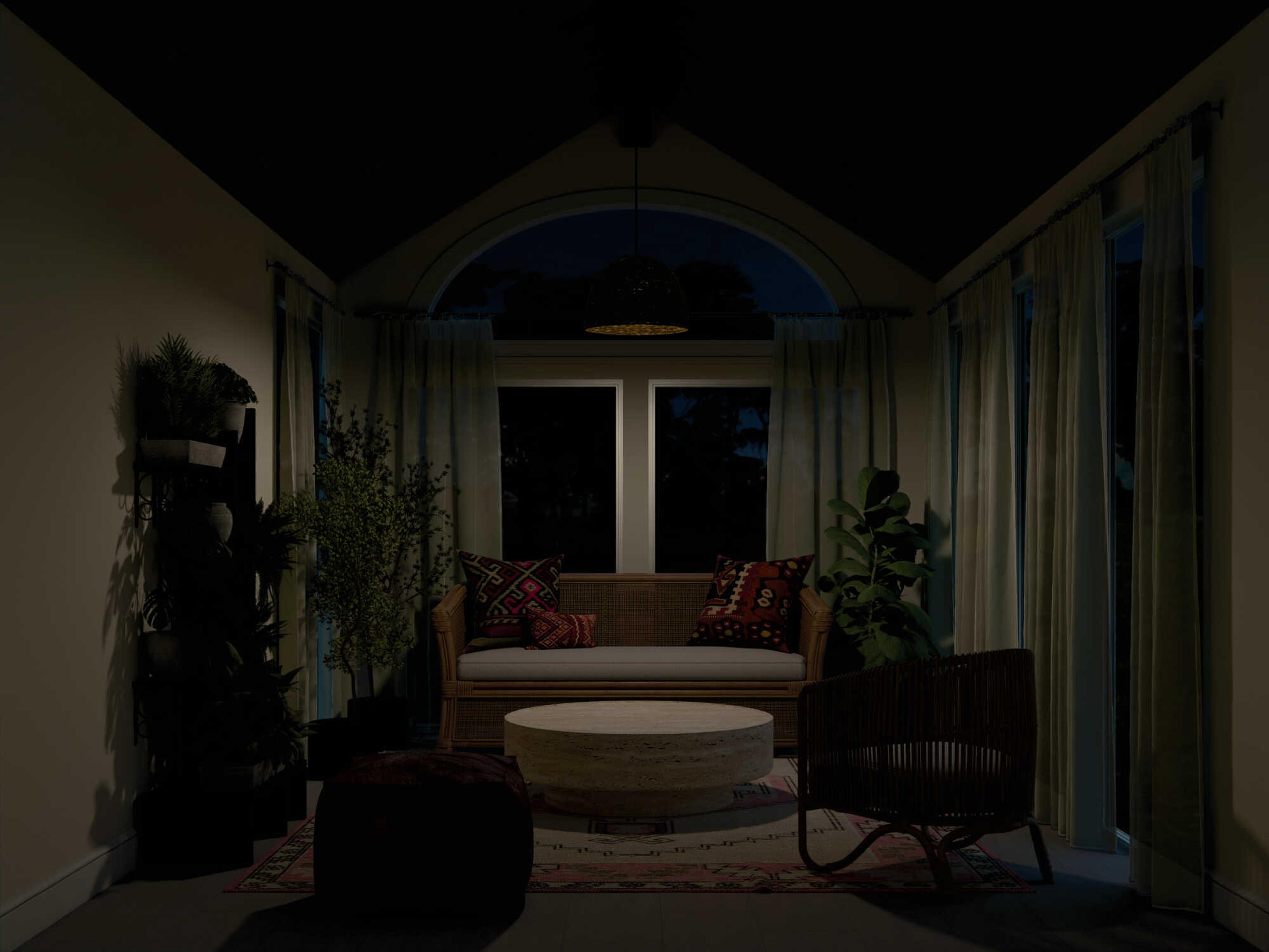 Kichler Raffiana 1-Light Black Pendant