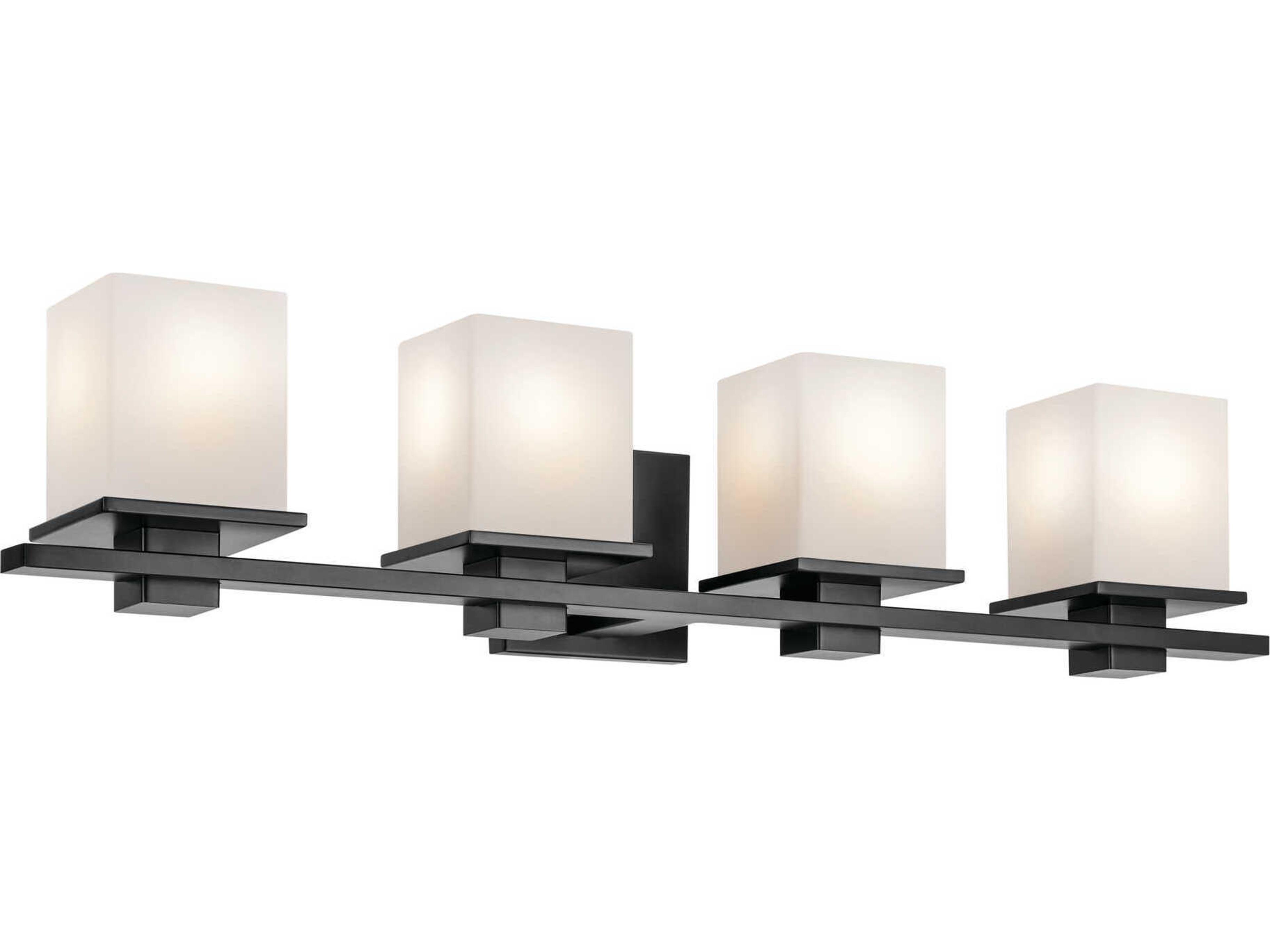 Tully 4-Light Black Vanity Light