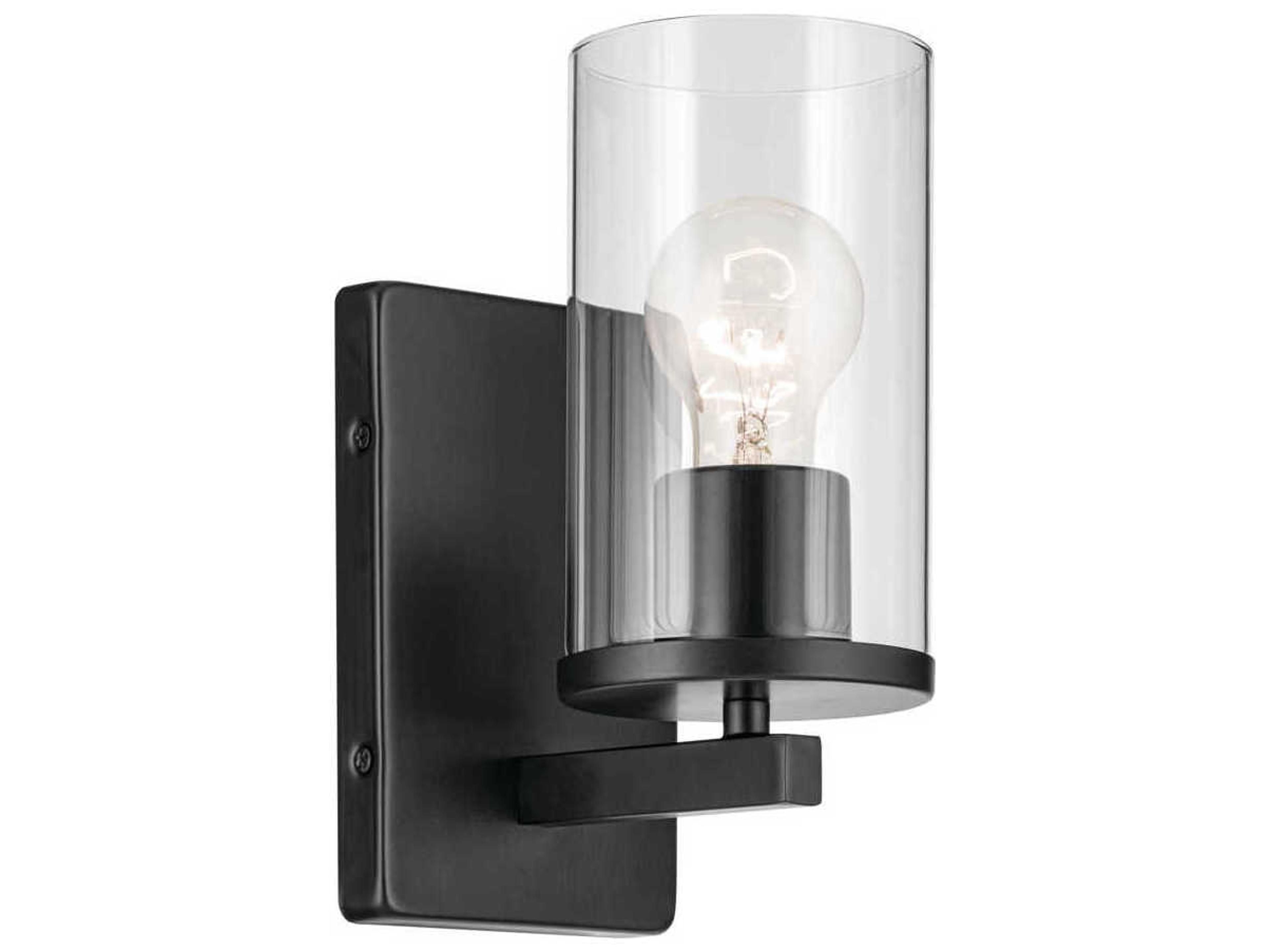 Crosby 1-Light Black Wall Sconce