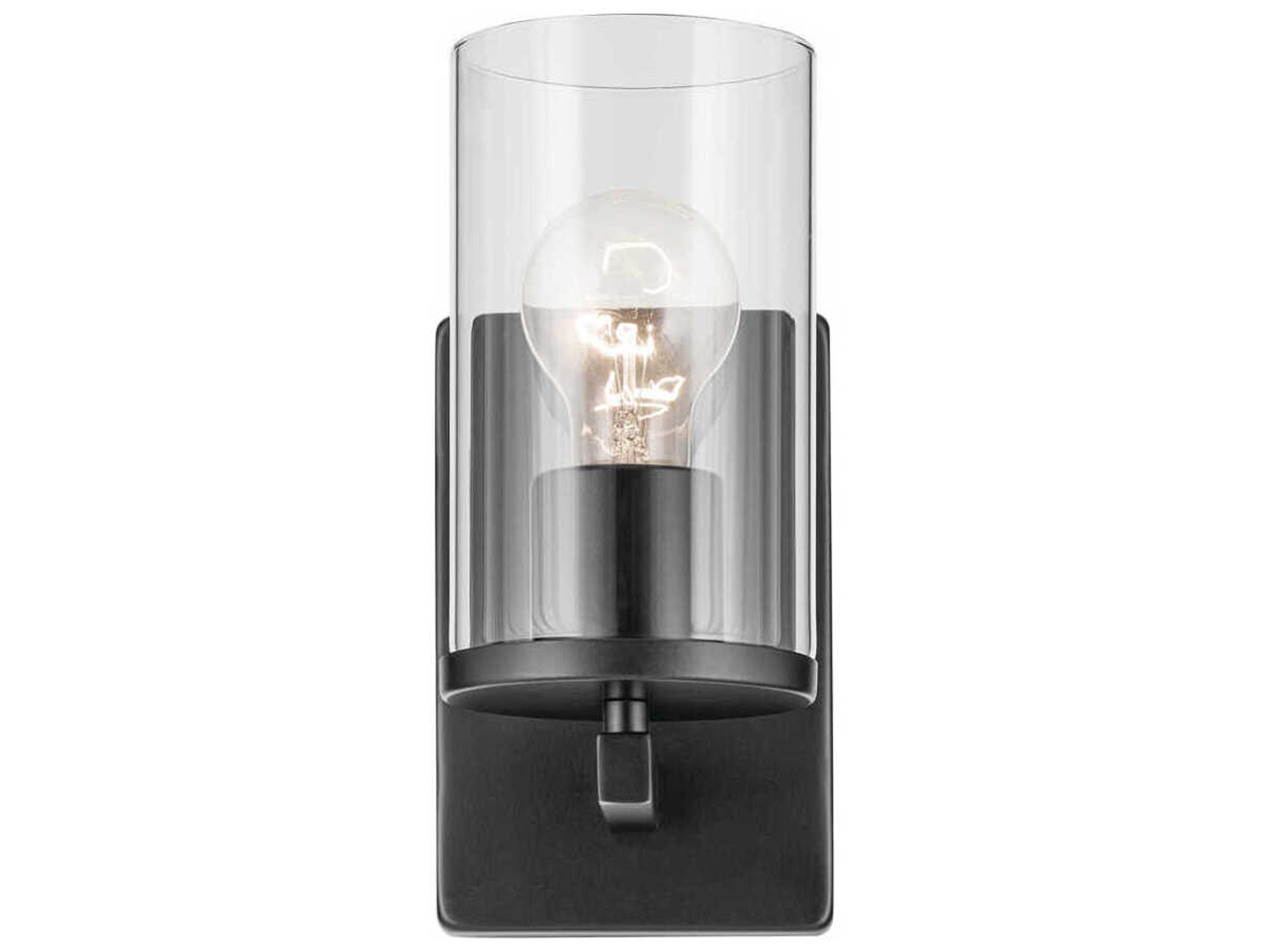 Kichler Crosby 1-Light Black Wall Sconce