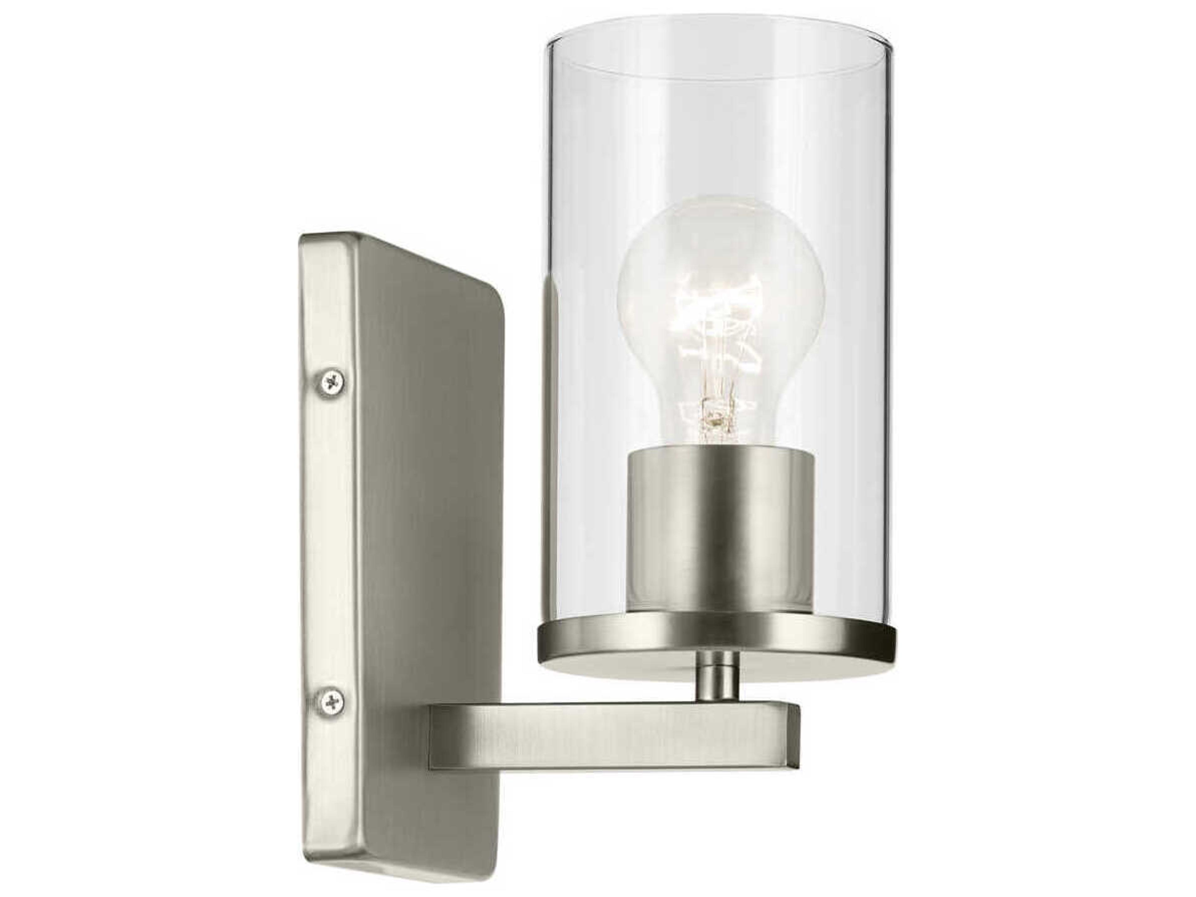 Kichler Crosby 1-Light Brushed Nickel Wall Sconce