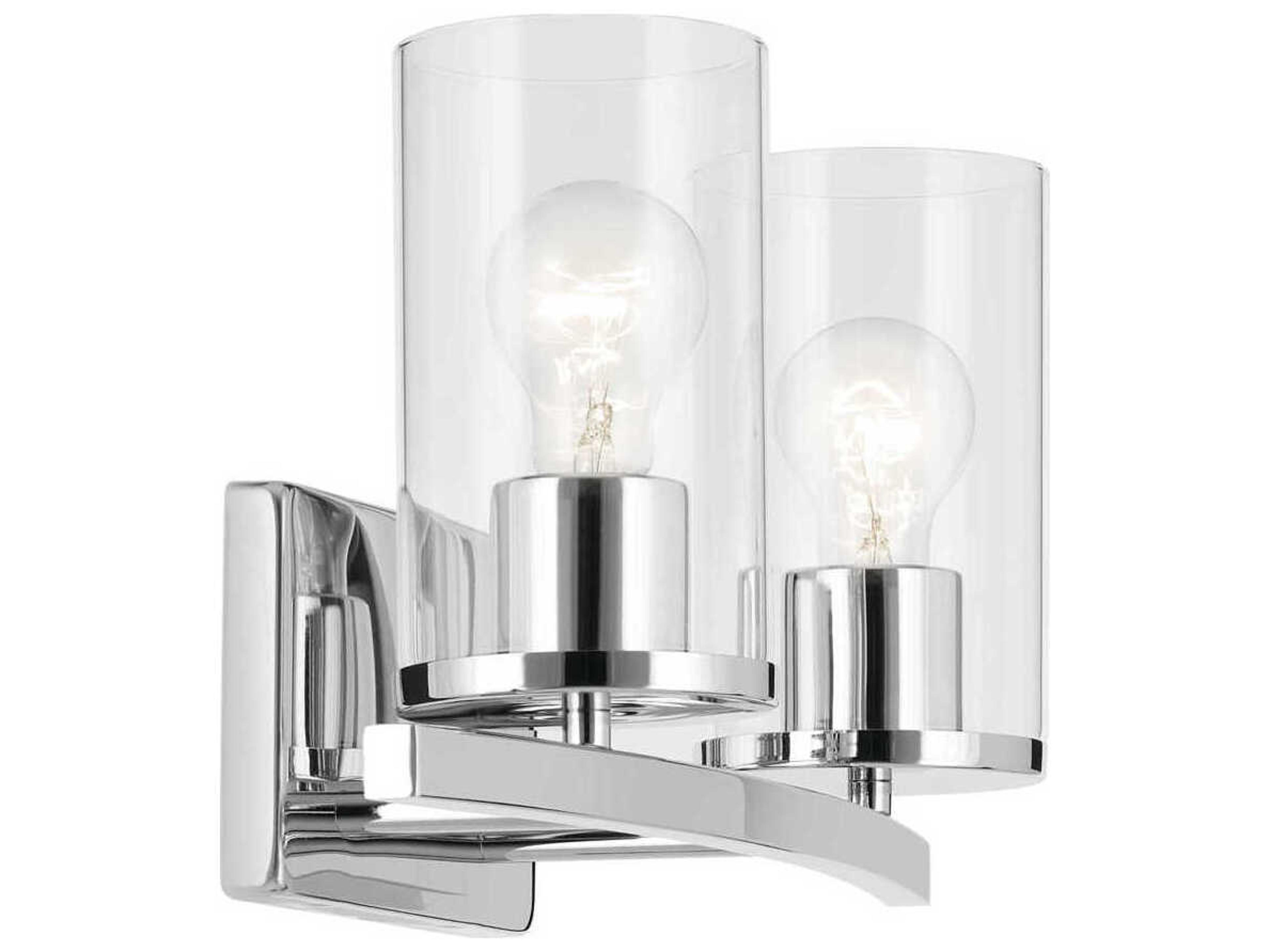 Kichler Crosby 2-Light Chrome Vanity Light