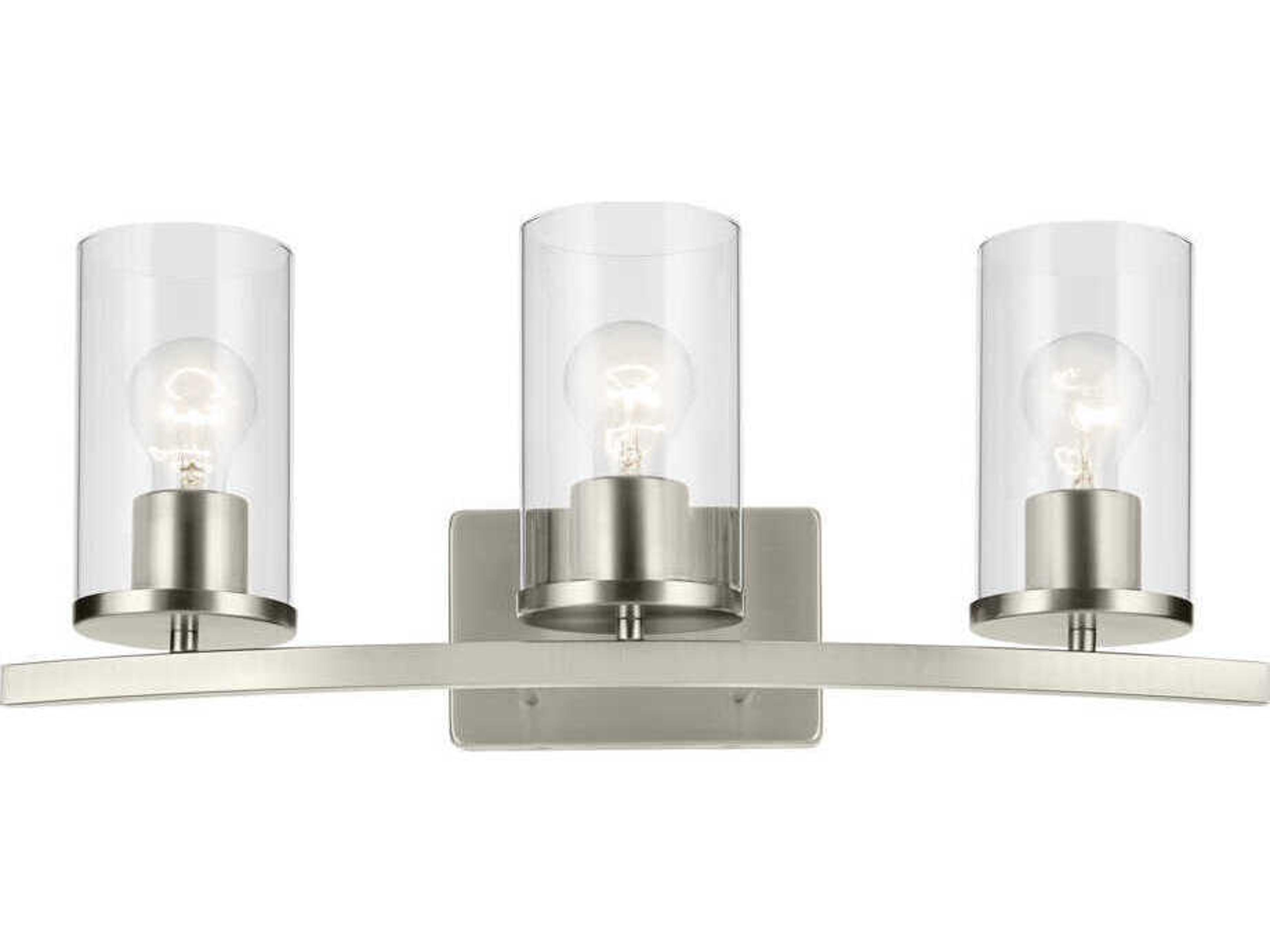Kichler Crosby 3-Light Brushed Nickel Vanity Light