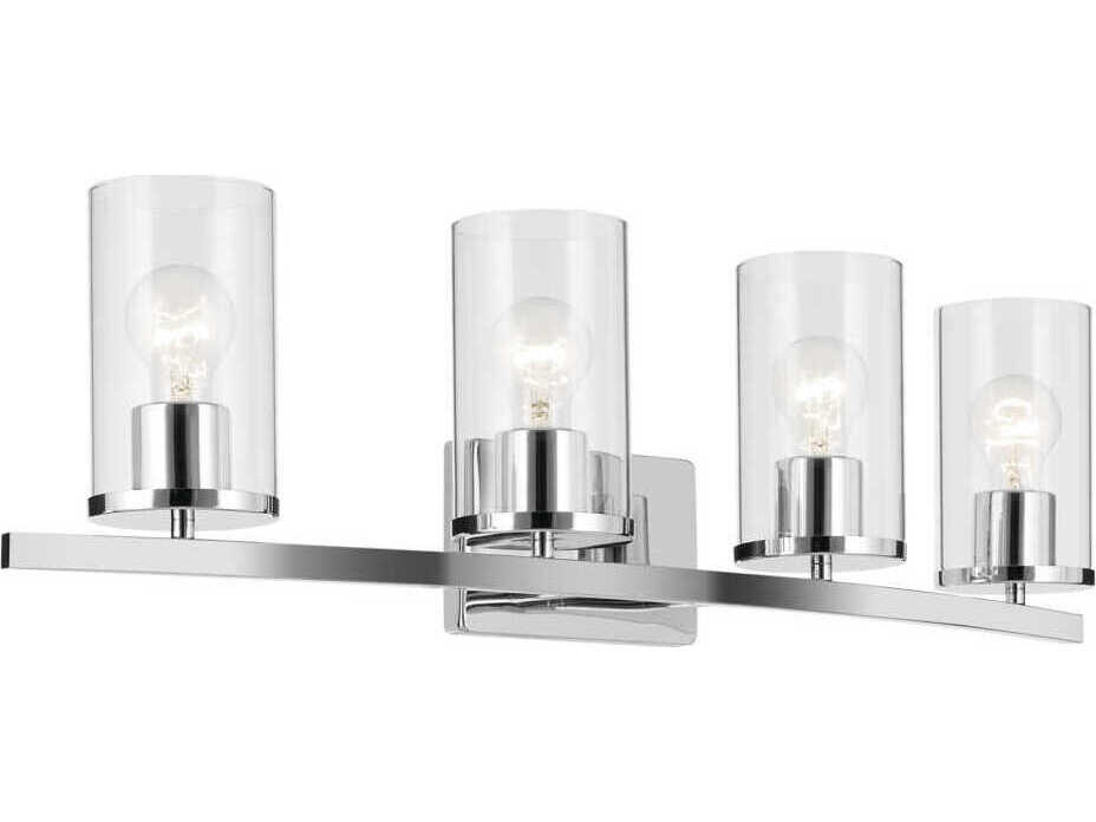 Crosby 4-Light Chrome Vanity Light