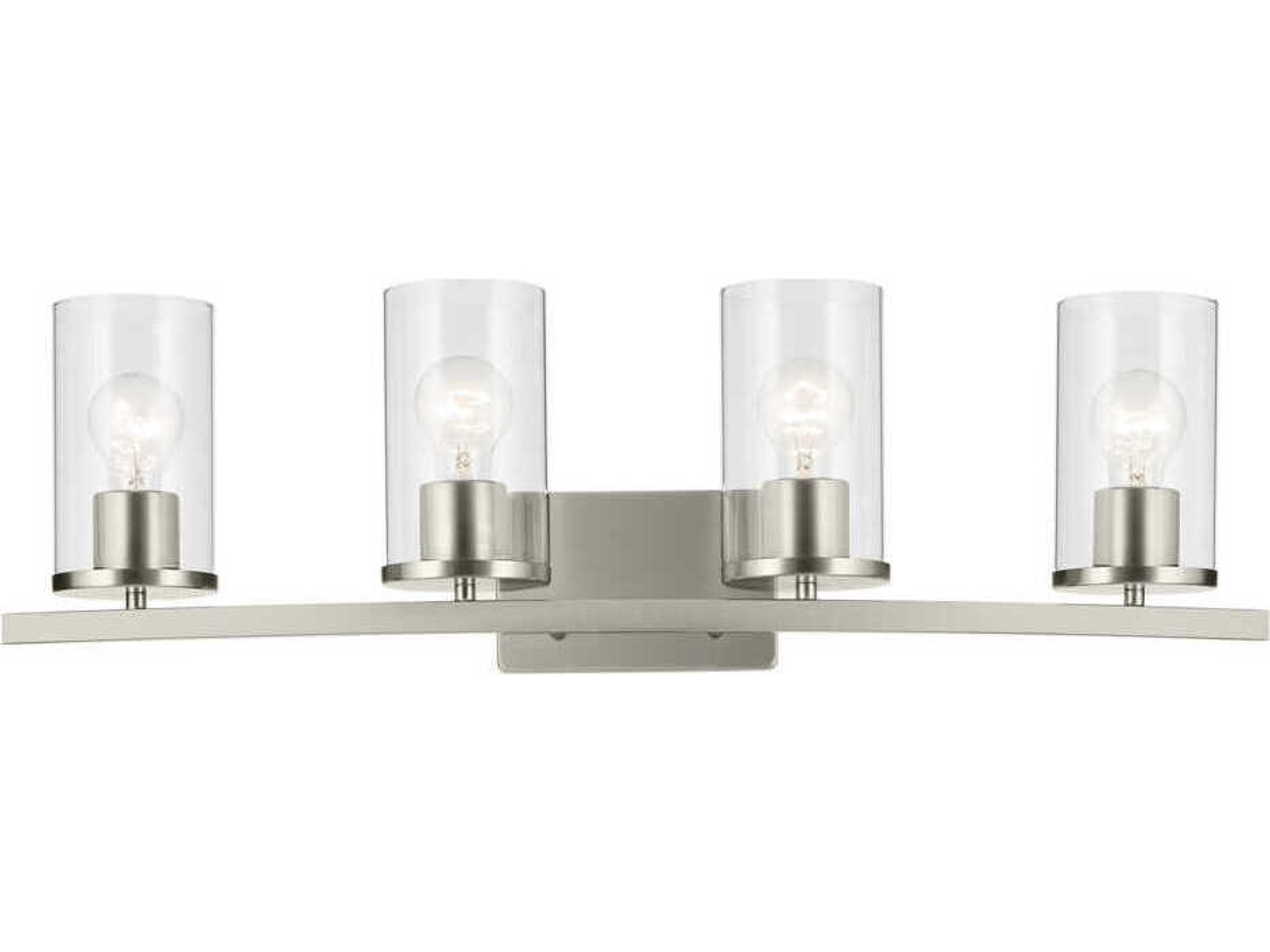 Kichler Crosby 4-Light Brushed Nickel Vanity Light