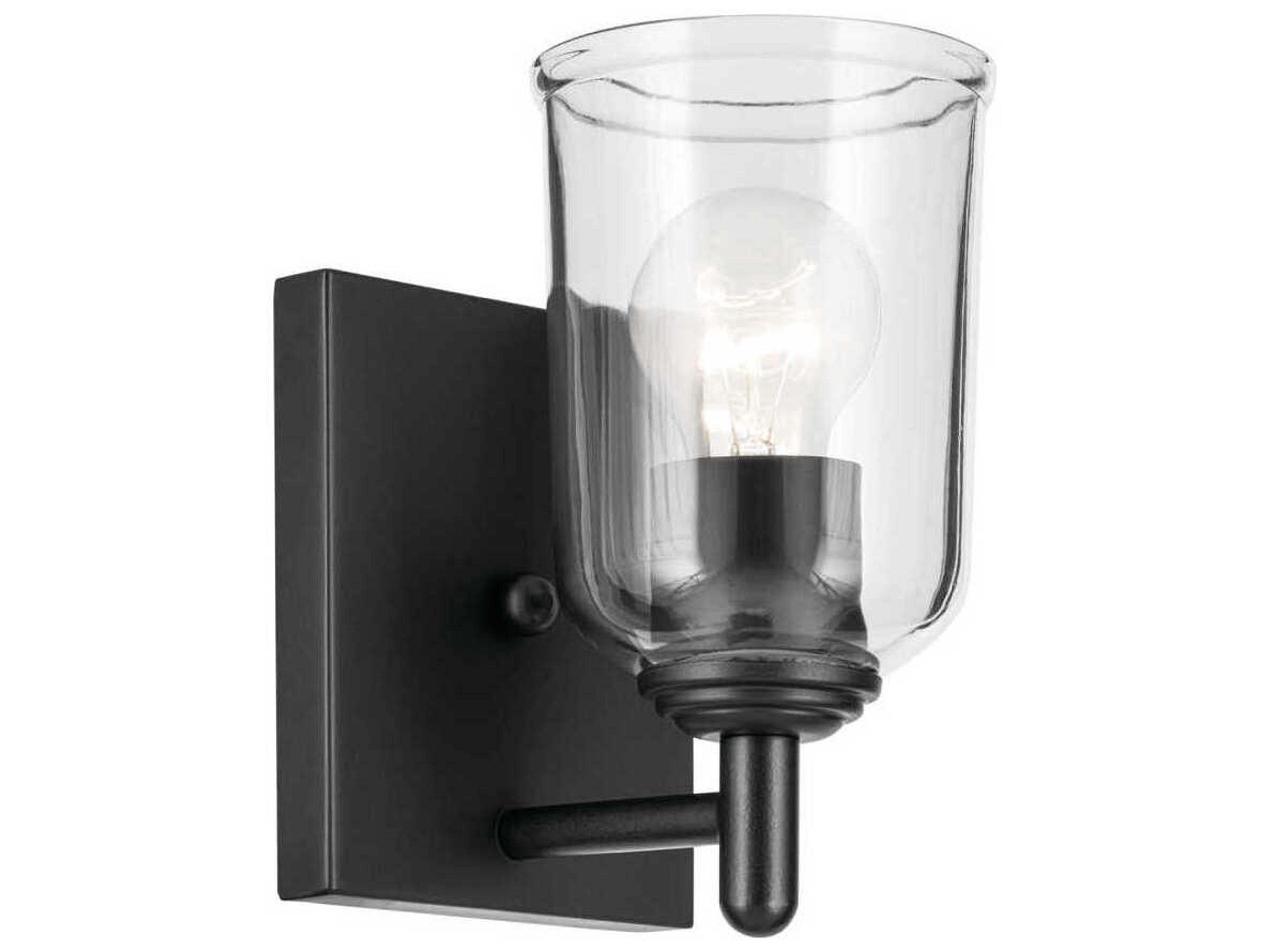 Shailene 1-Light Black Wall Sconce