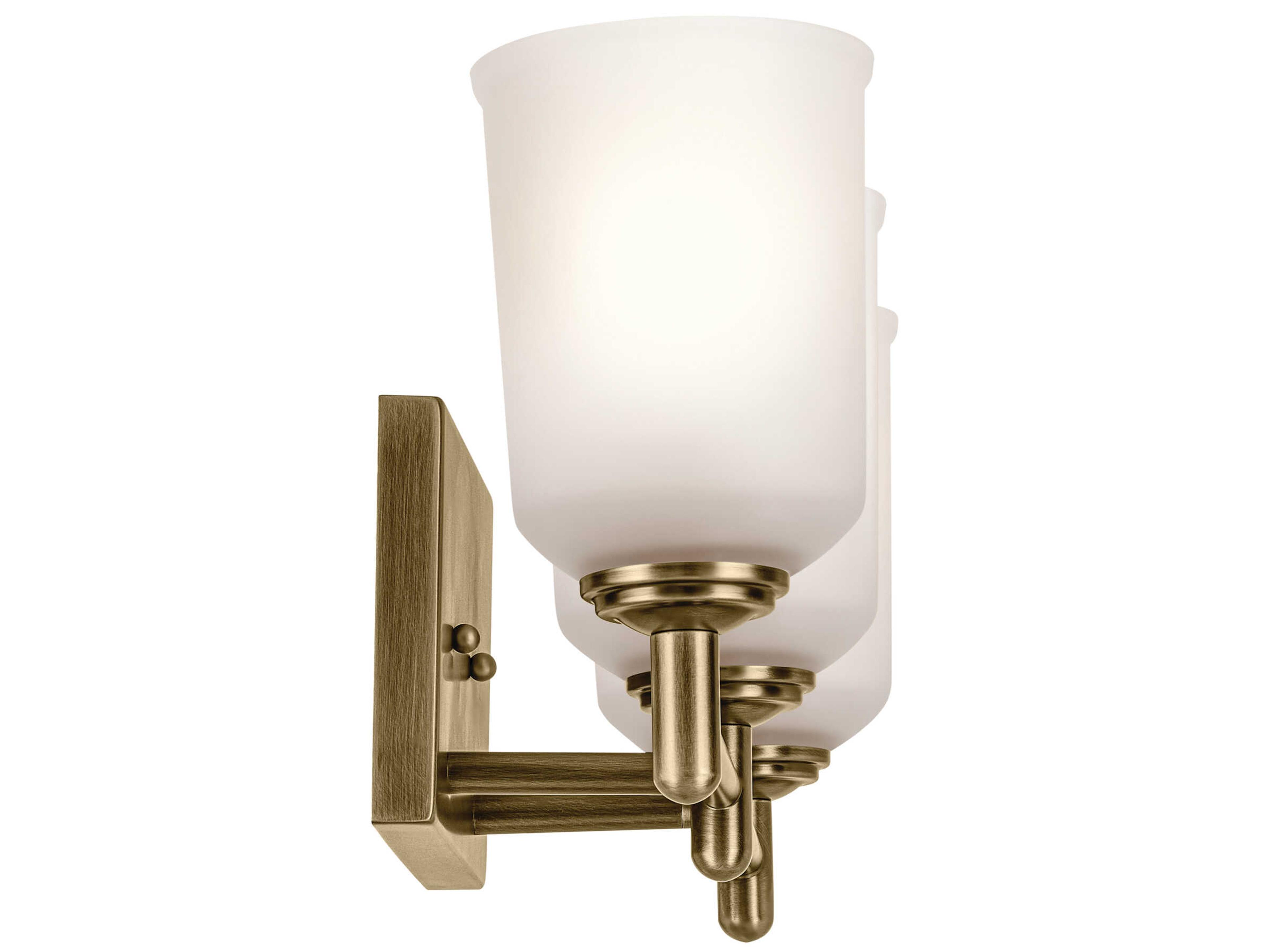 Kichler Shailene 3-Light Natural Brass Vanity Light