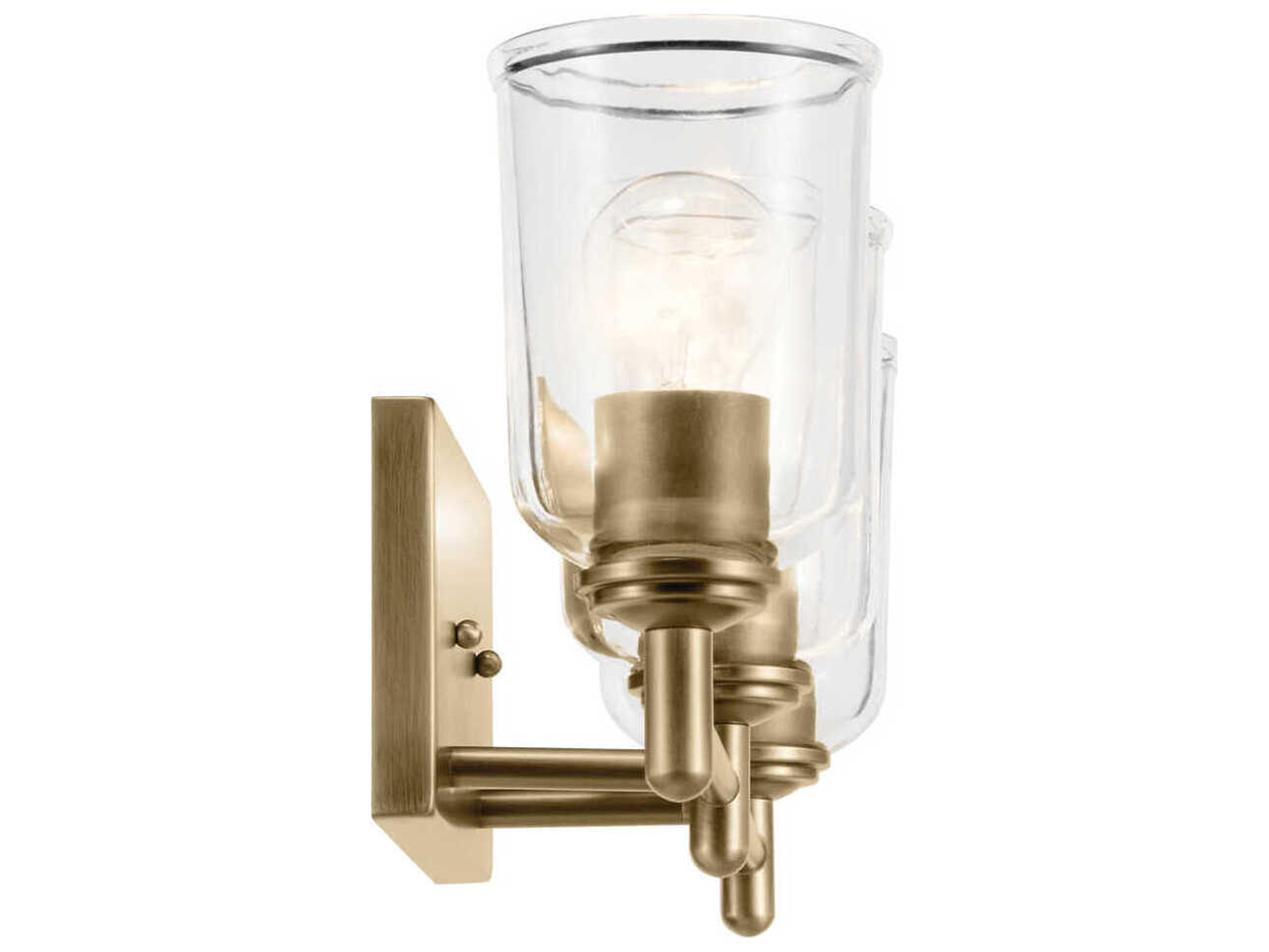 Kichler Shailene 3-Light Natural Brass Vanity Light