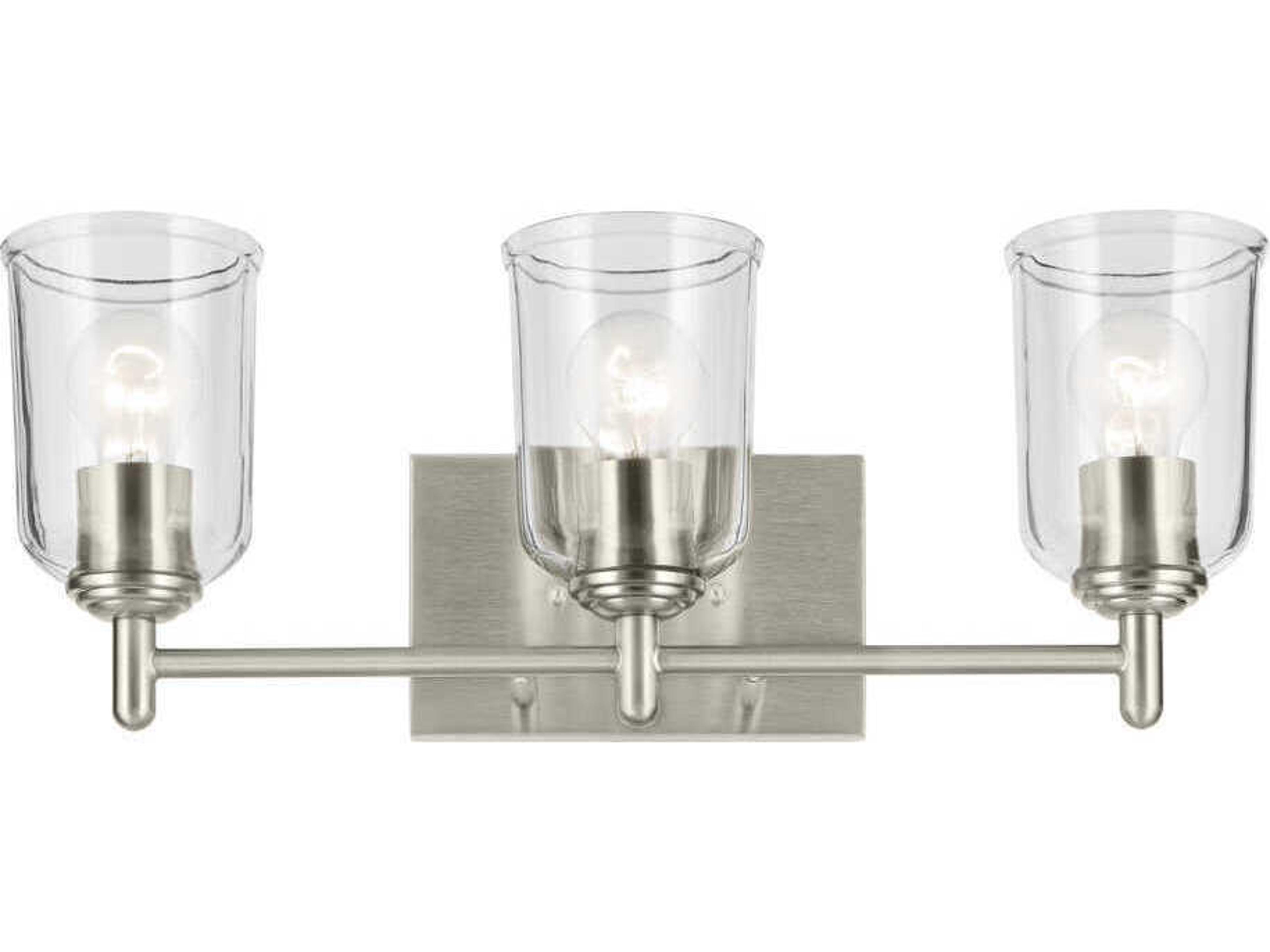 Kichler Shailene 3-Light Brushed Nickel Vanity Light