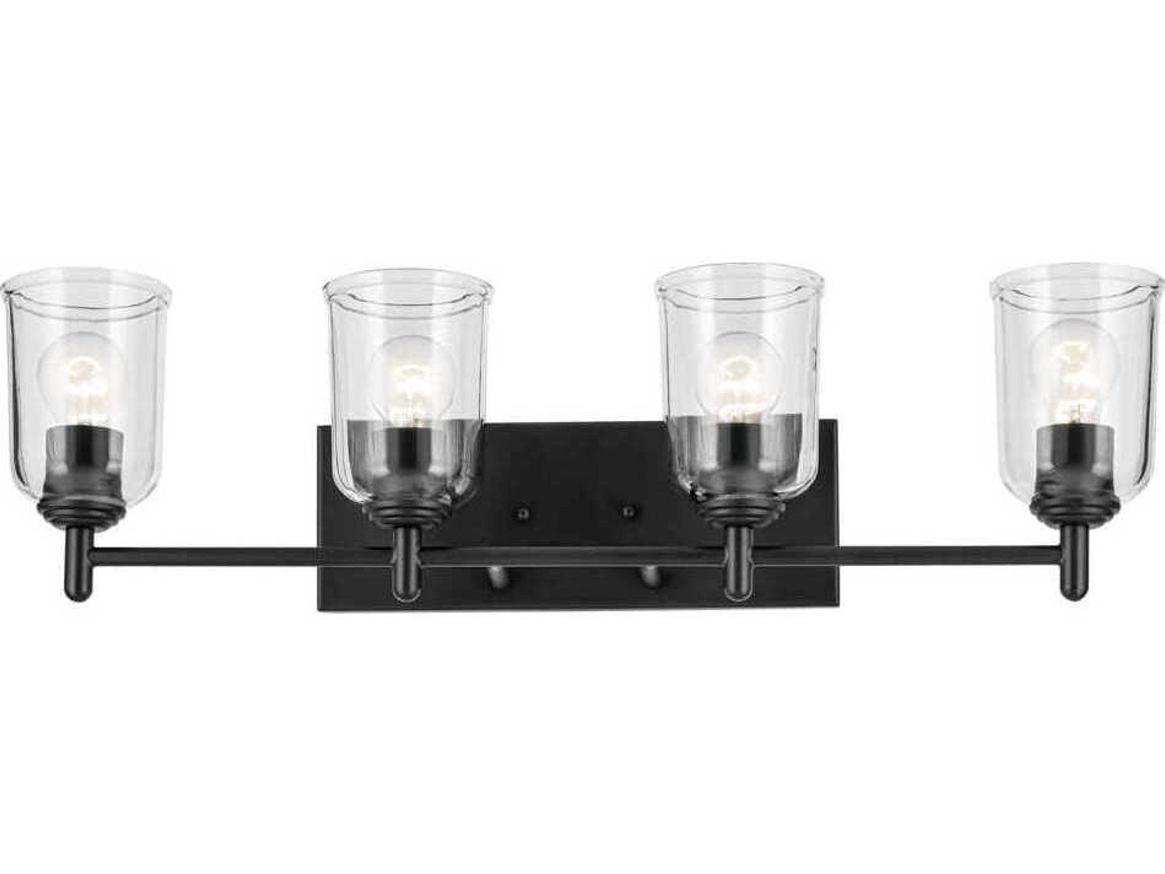 Kichler Shailene 4-Light Black Vanity Light