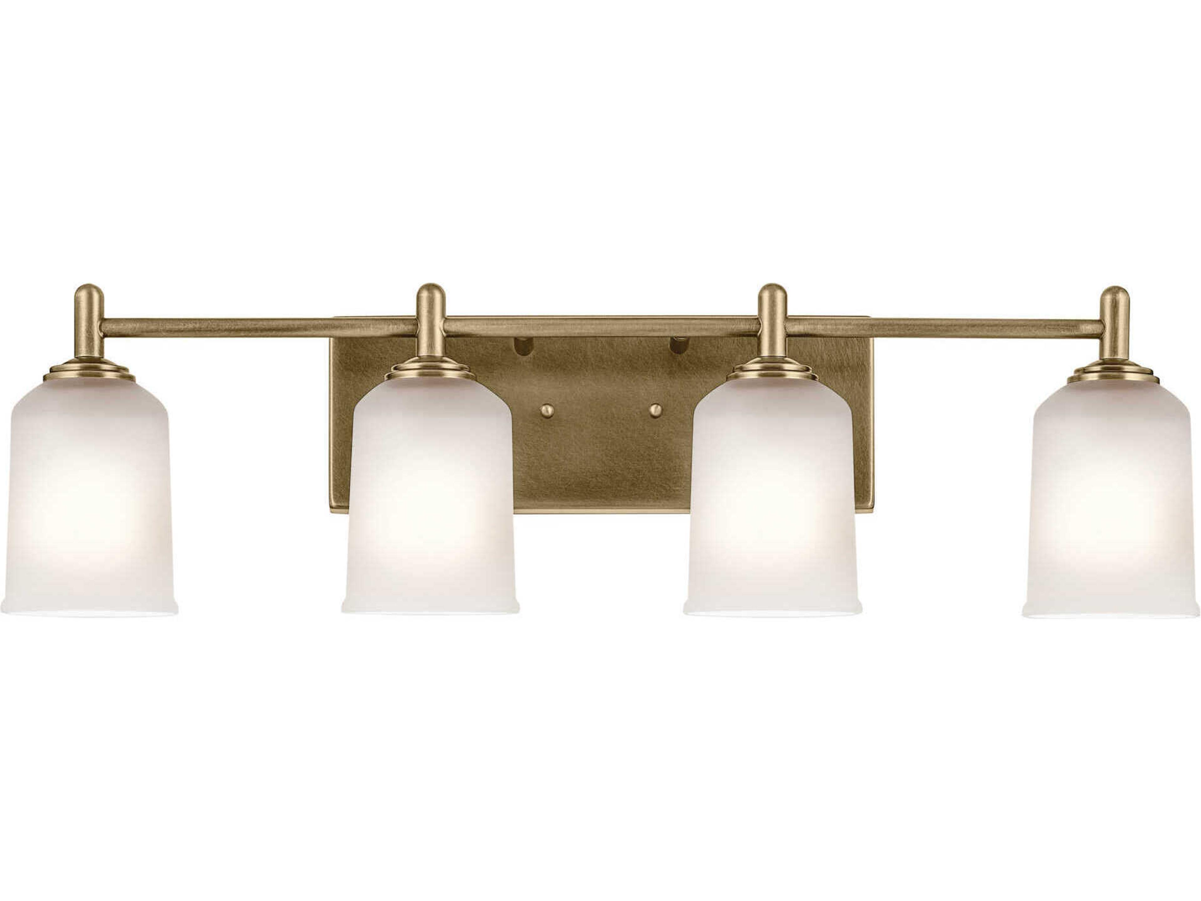 Kichler Shailene 4-Light Natural Brass Vanity Light