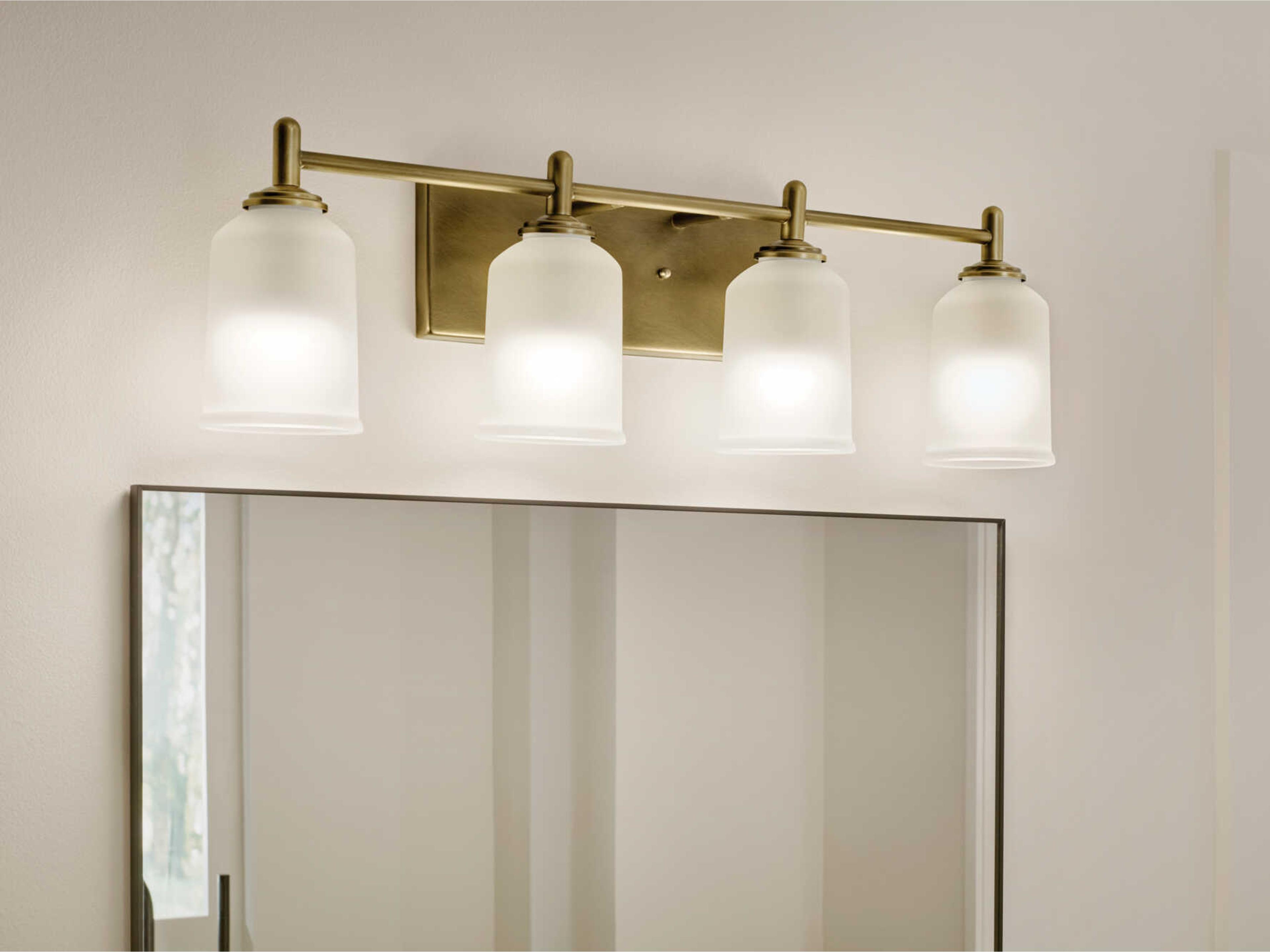 Kichler Shailene 4-Light Natural Brass Vanity Light