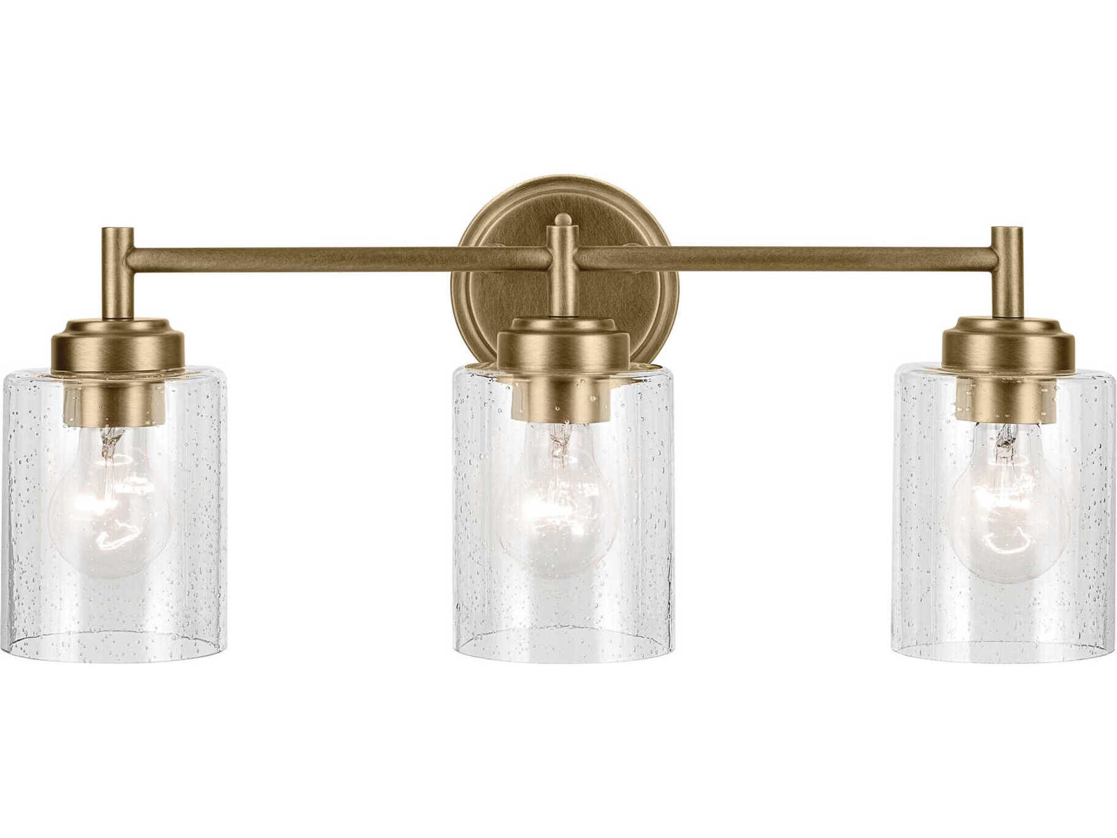 Kichler Winslow 3-Light Natural Brass Vanity Light